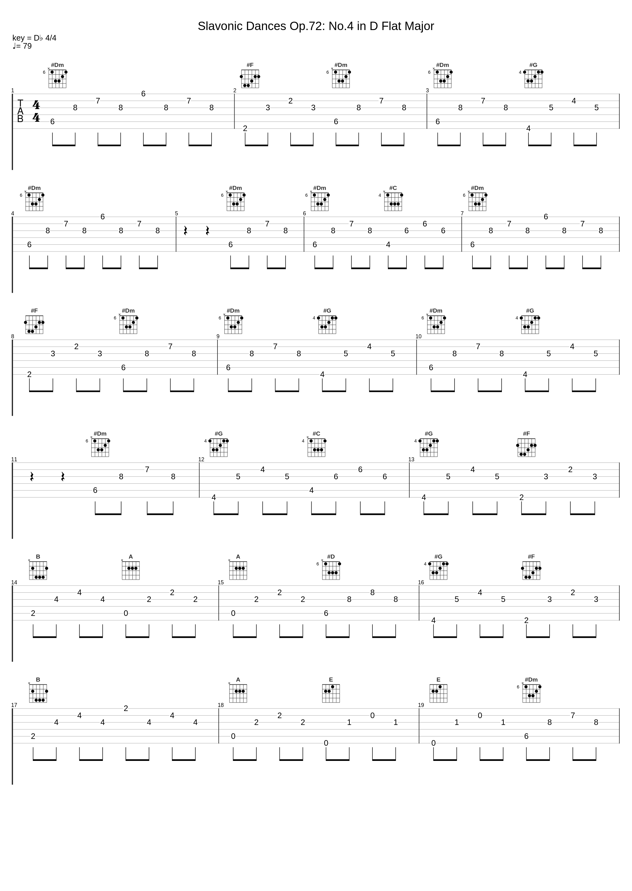 Slavonic Dances Op.72: No.4 in D Flat Major_Al Goranski,Antonín Dvořák_1