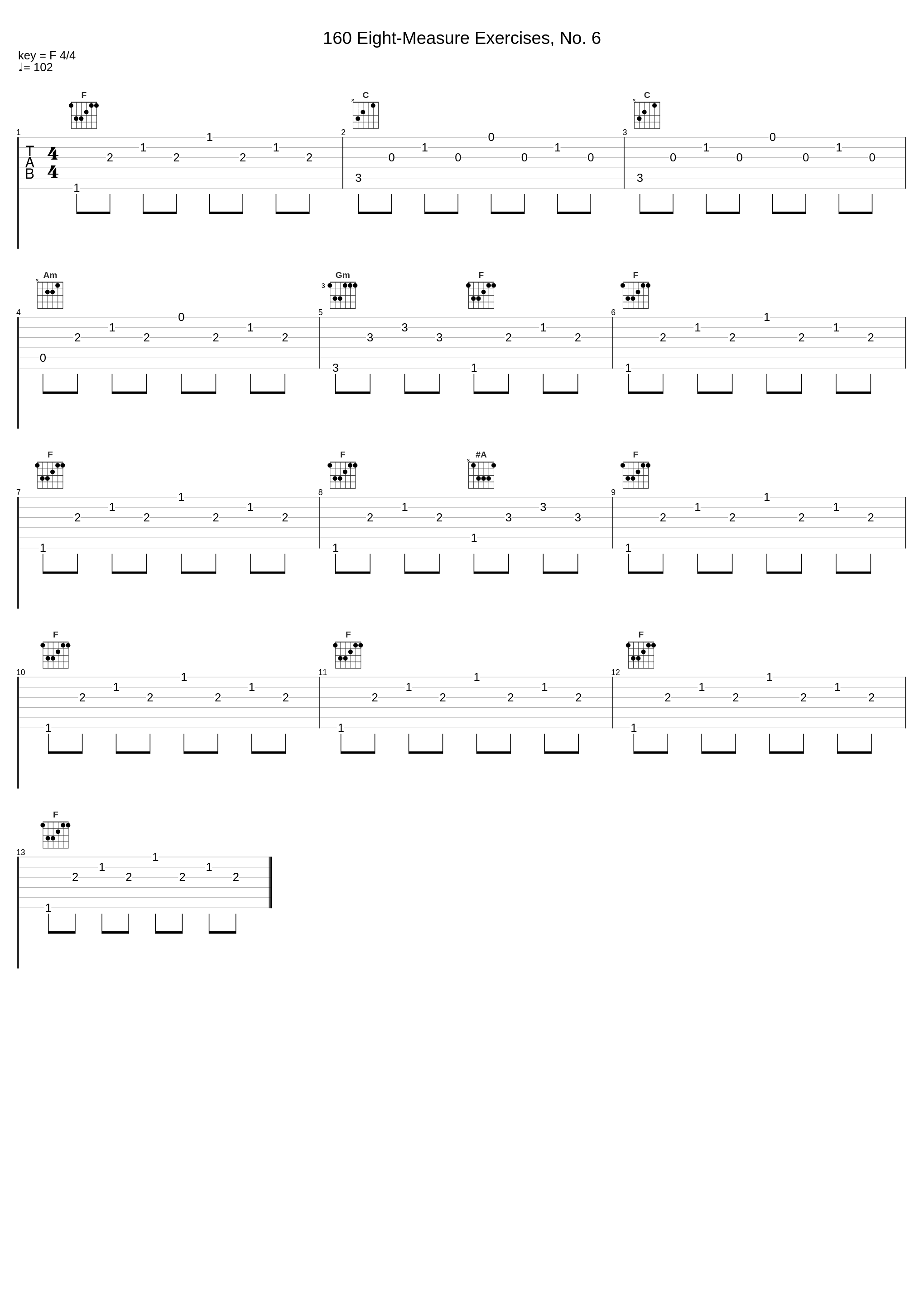 160 Eight-Measure Exercises, No. 6_Carl Czerny,Nologo_1