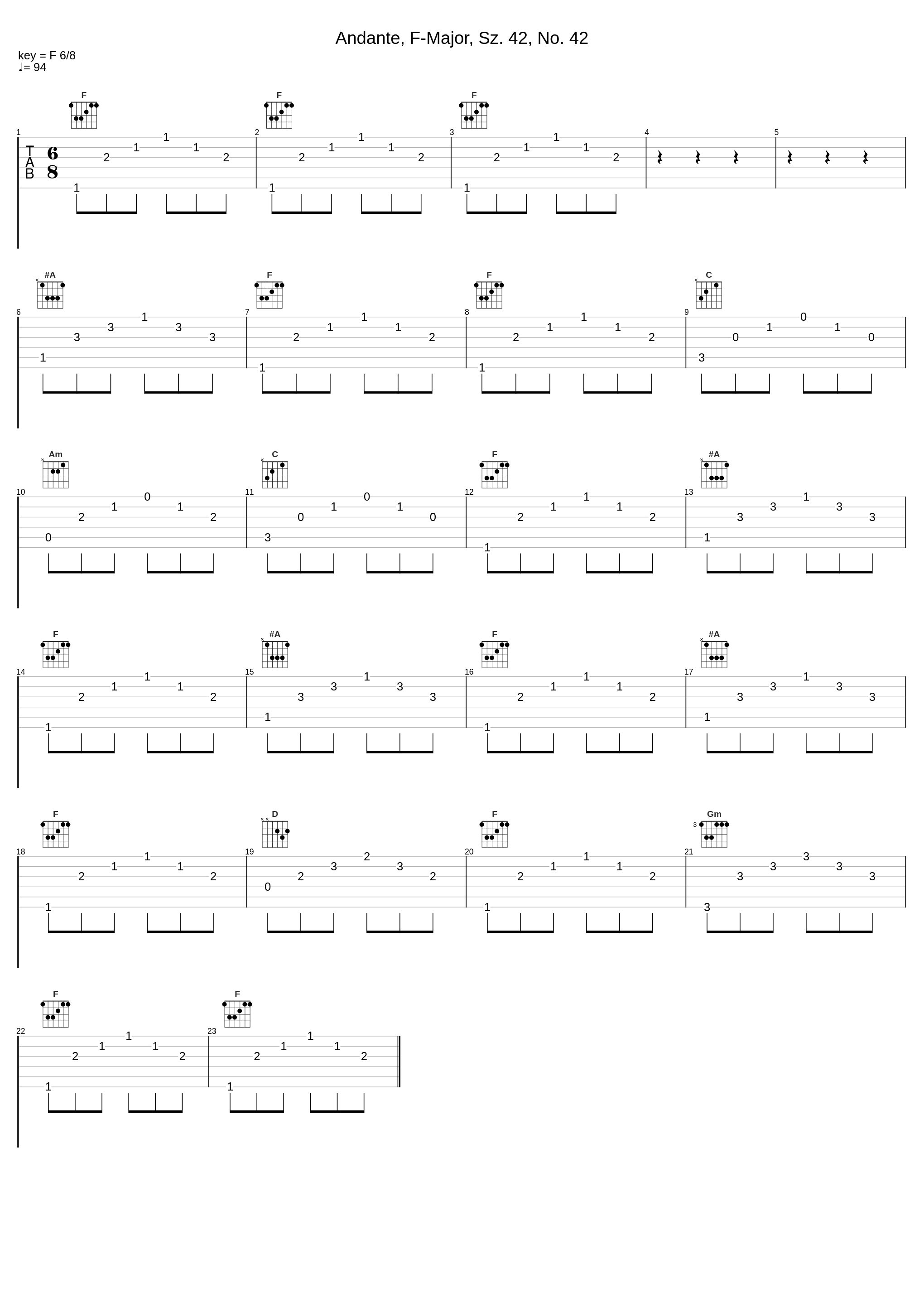 Andante, F-Major, Sz. 42, No. 42_Robert von Heeren,Béla Bartók_1