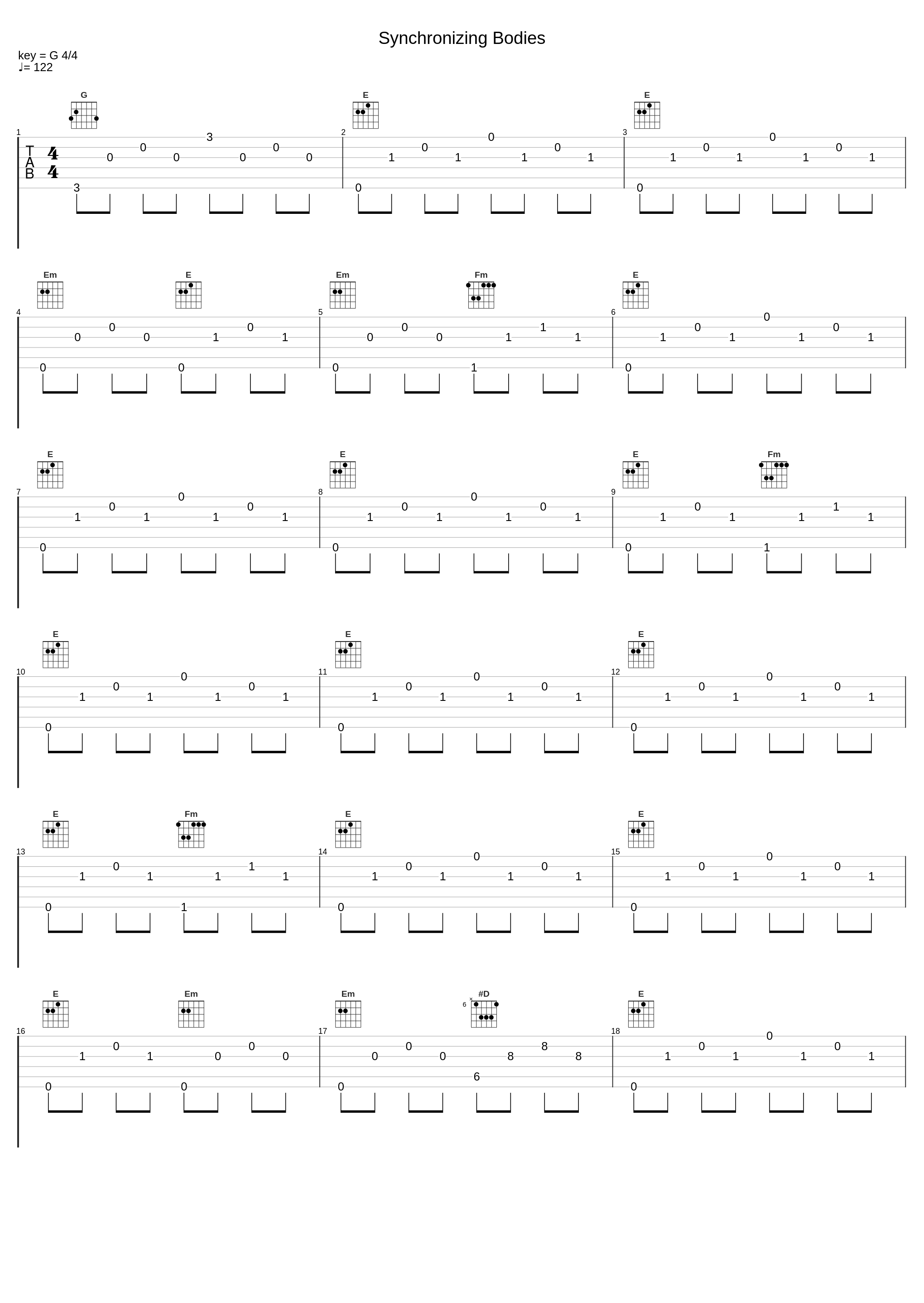 Synchronizing Bodies_And One_1