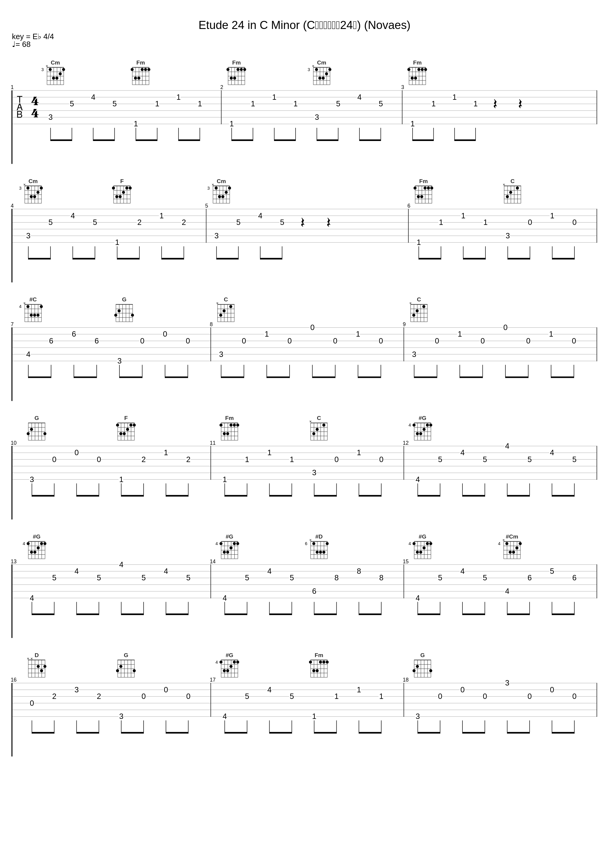 Etude 24 in C Minor (C大调练习曲第24首) (Novaes)_Guiomar Novaes_1