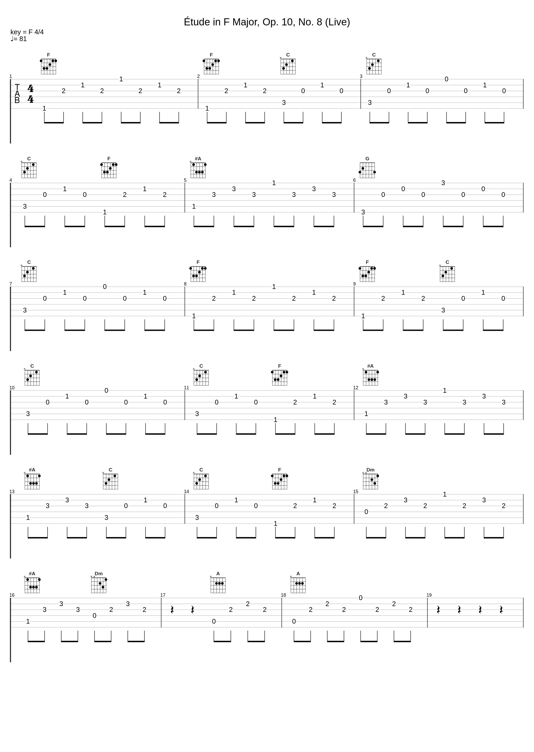 Étude in F Major, Op. 10, No. 8 (Live)_Vladimir Horowitz_1