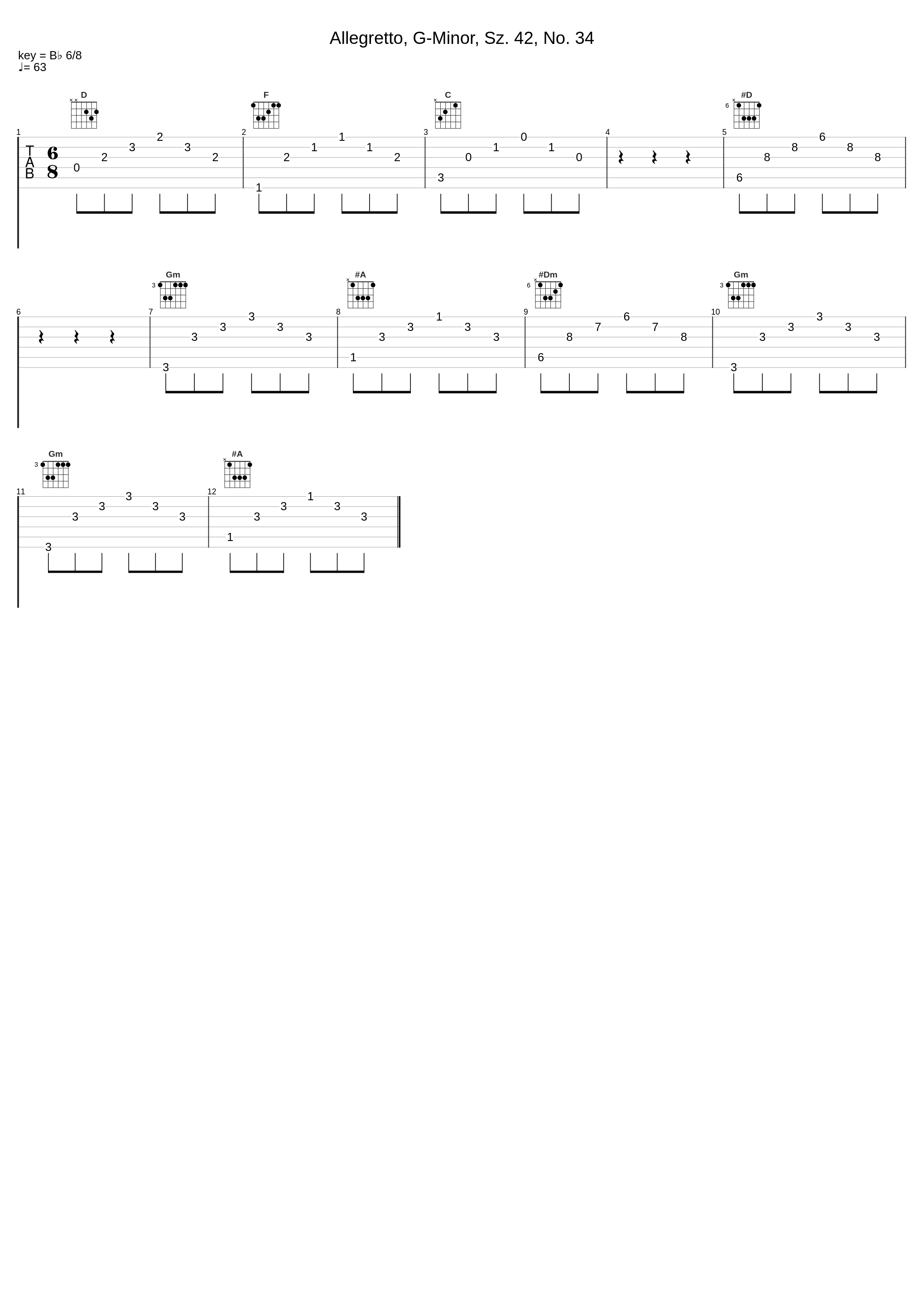 Allegretto, G-Minor, Sz. 42, No. 34_Robert von Heeren,Béla Bartók_1