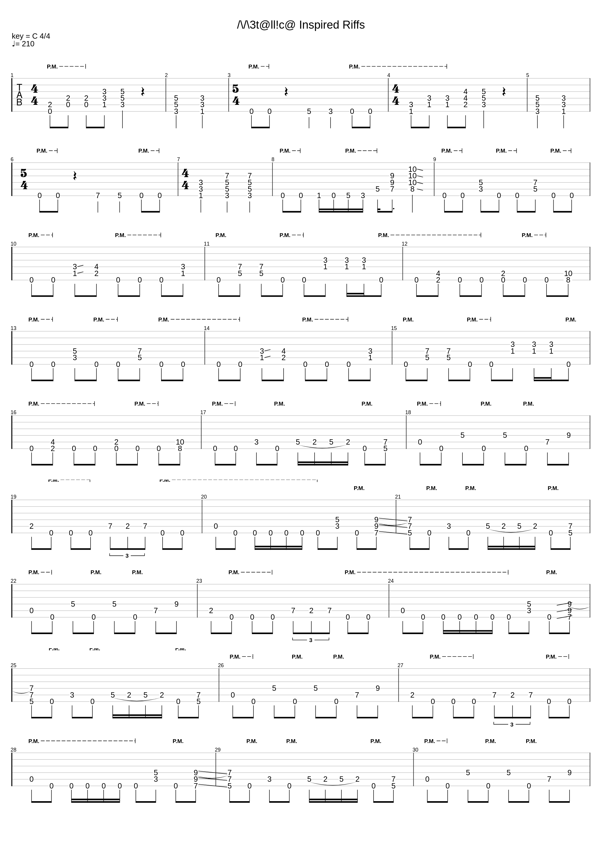 /\/\3t@ll!c@ Inspired Riffs_Jean-Luc Hoareau_1