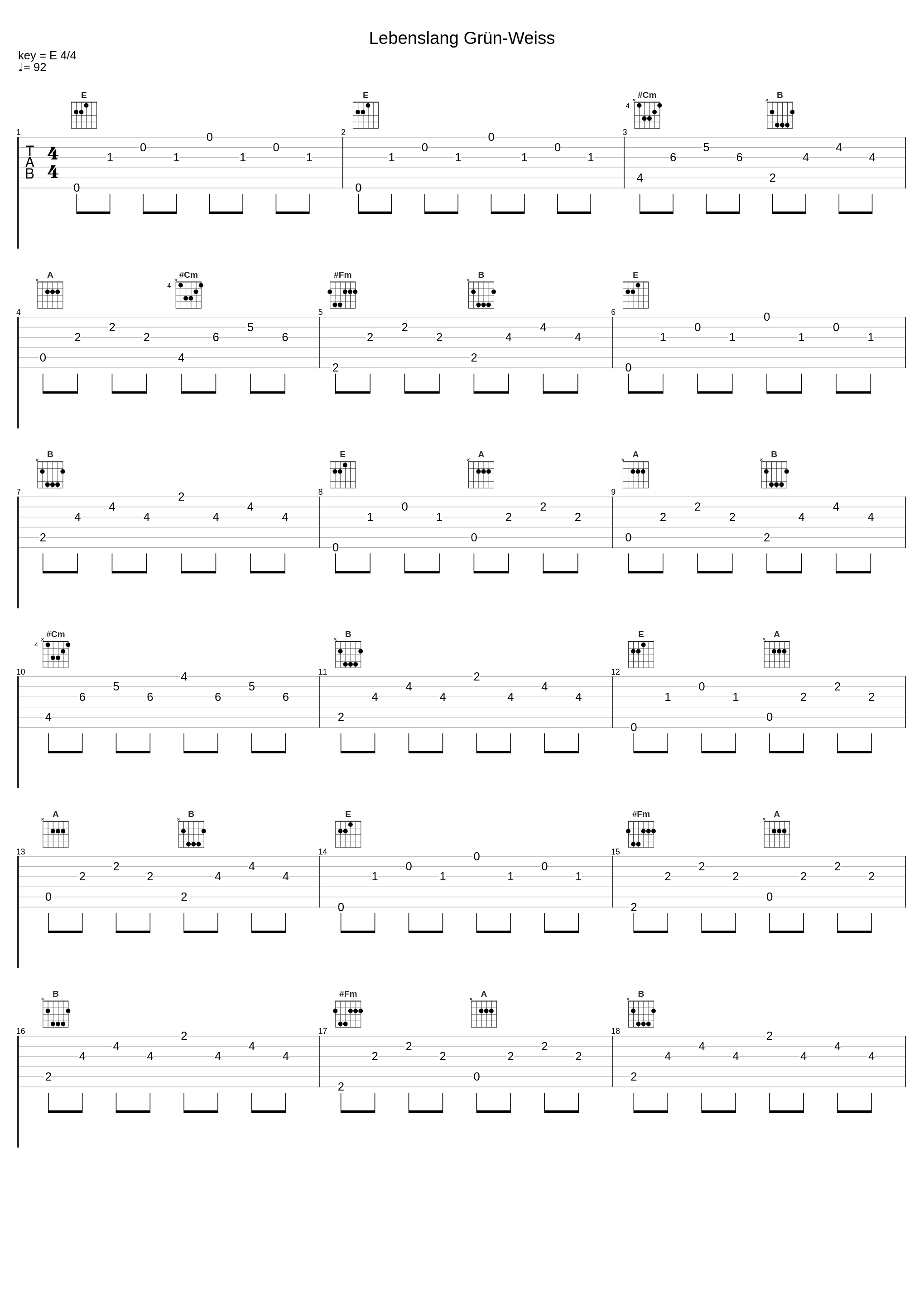 Lebenslang Grün-Weiss_Gold Band_1