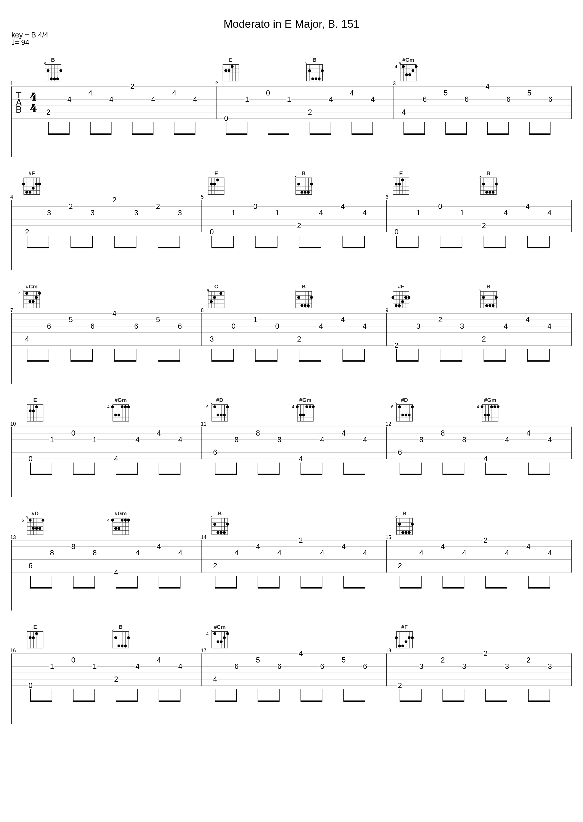 Moderato in E Major, B. 151_傅聪,Frédéric Chopin_1