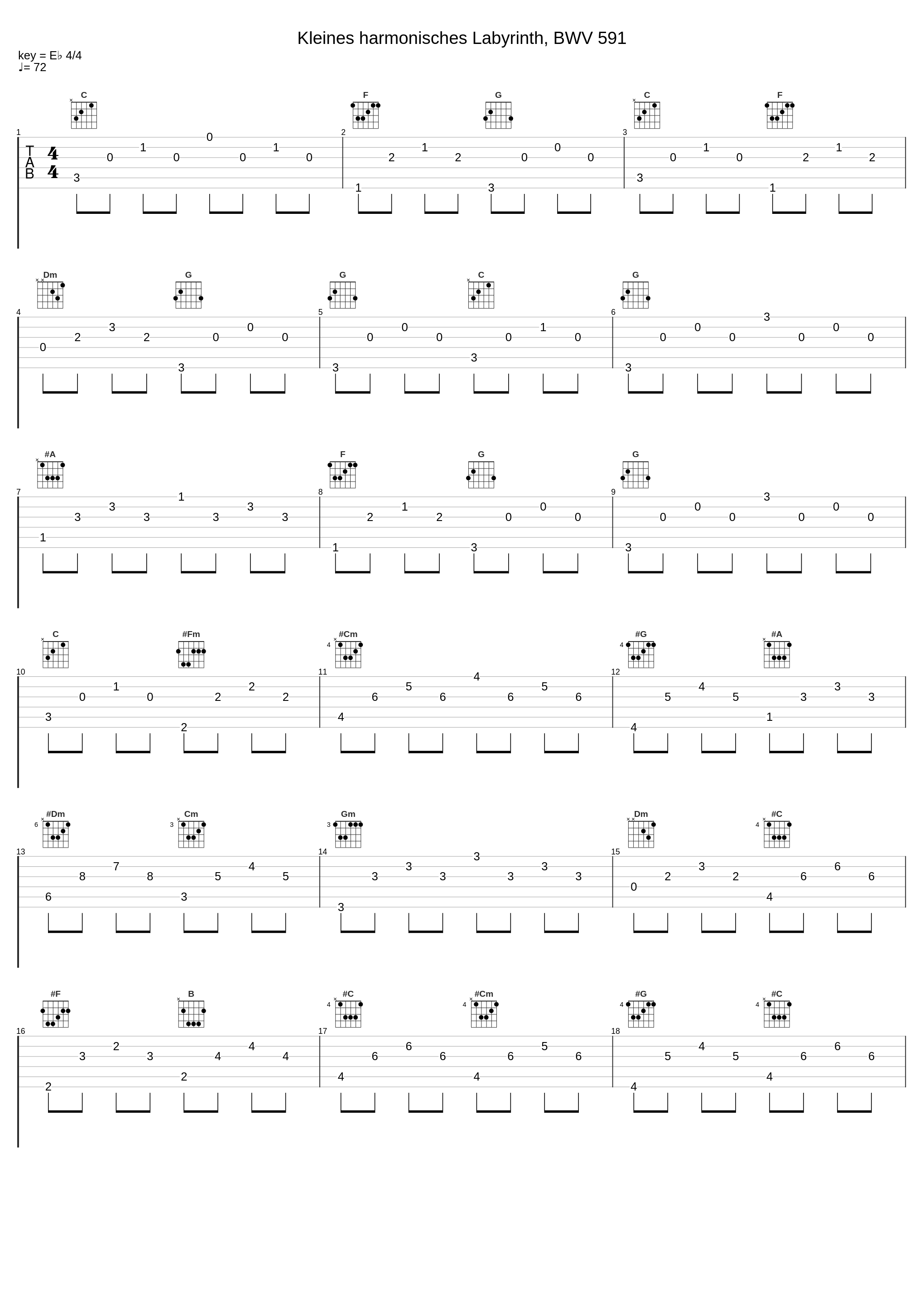 Kleines harmonisches Labyrinth, BWV 591_Alexander Fiseisky_1