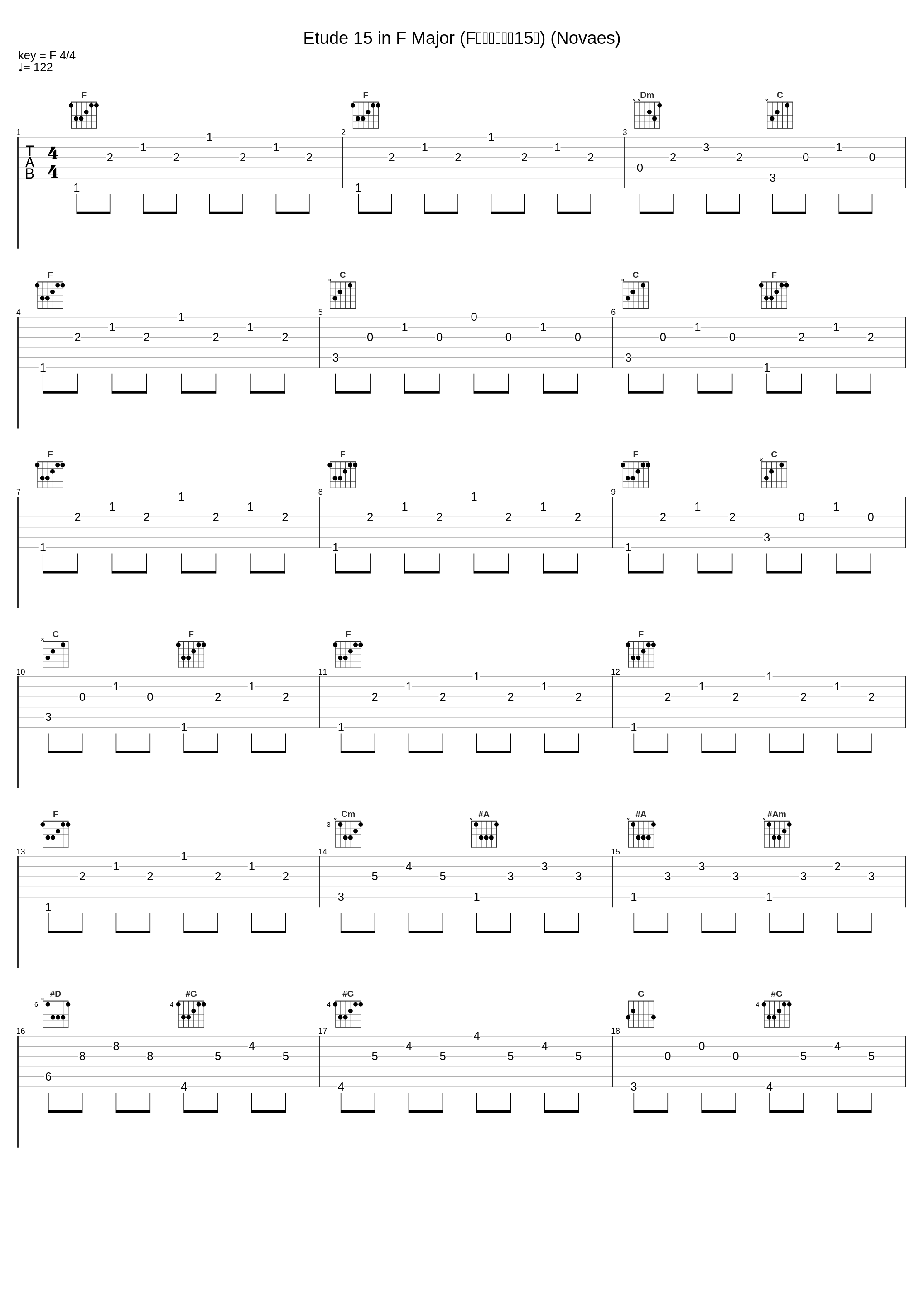 Etude 15 in F Major (F大调练习曲第15首) (Novaes)_Guiomar Novaes_1