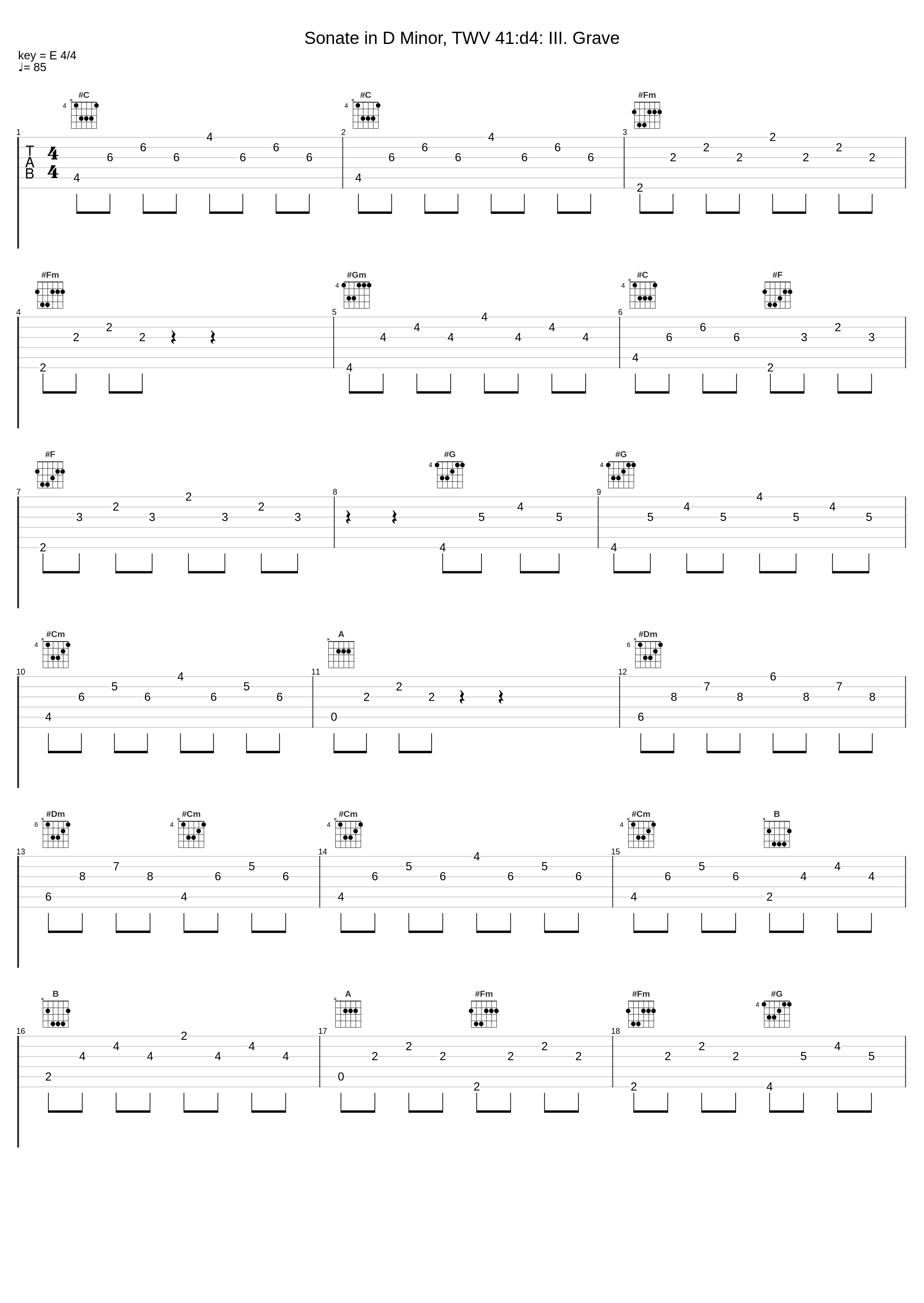 Sonate in D Minor, TWV 41:d4: III. Grave_La Pastorella,Georg Philipp Telemann_1