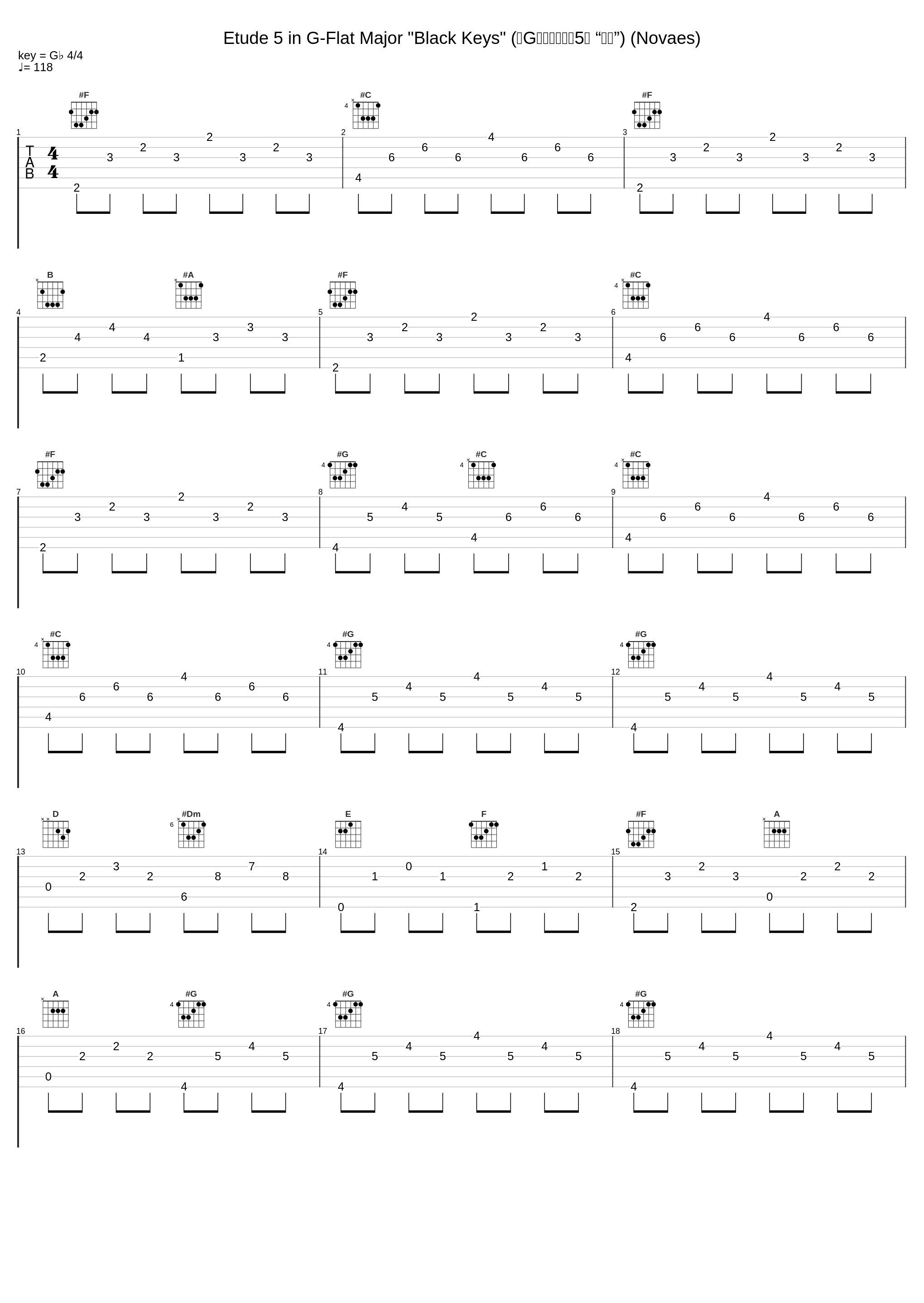 Etude 5 in G-Flat Major "Black Keys" (降G大调练习曲第5首  “黑键”) (Novaes)_Guiomar Novaes_1