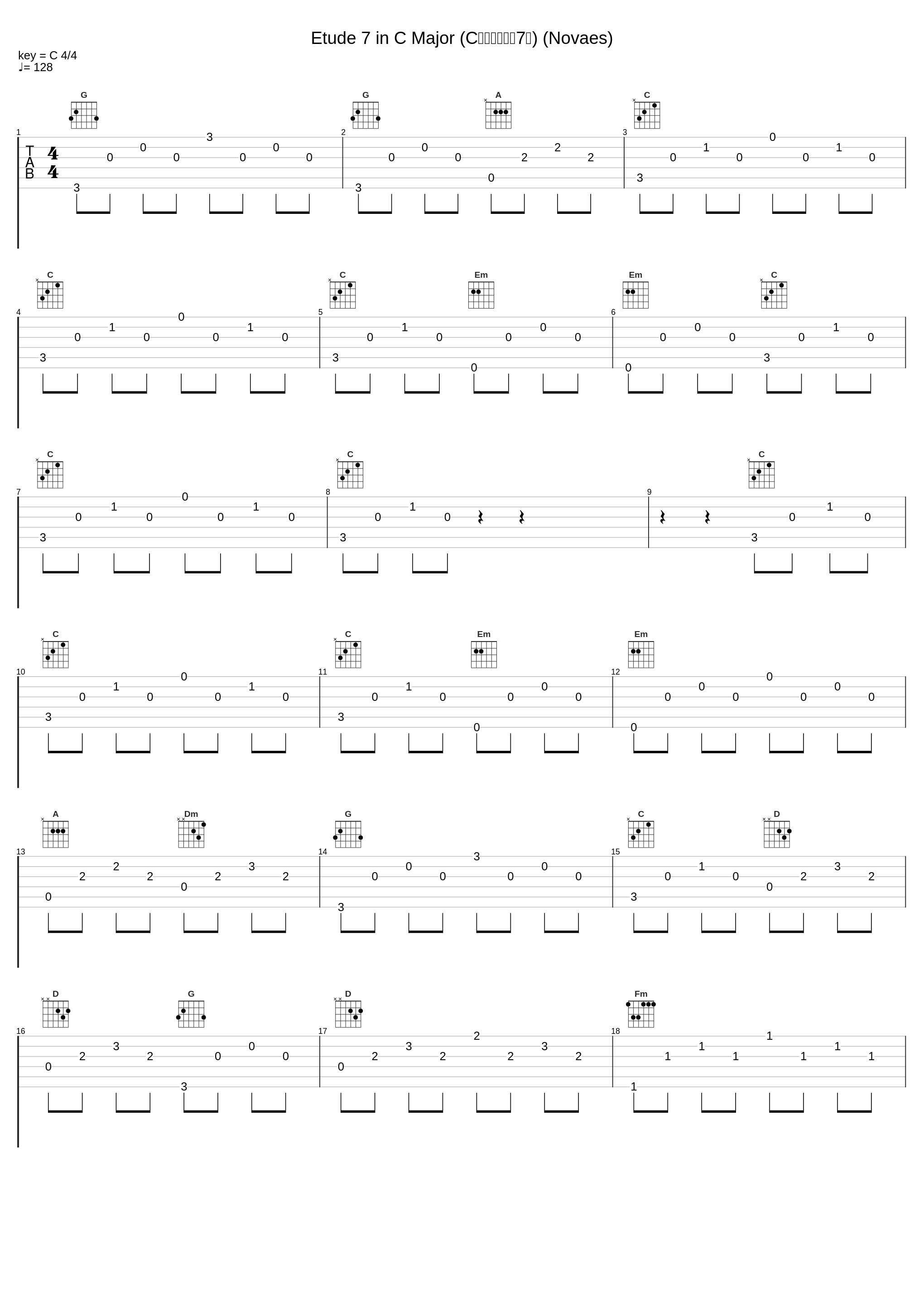 Etude 7 in C Major (C大调练习曲第7首) (Novaes)_Guiomar Novaes_1