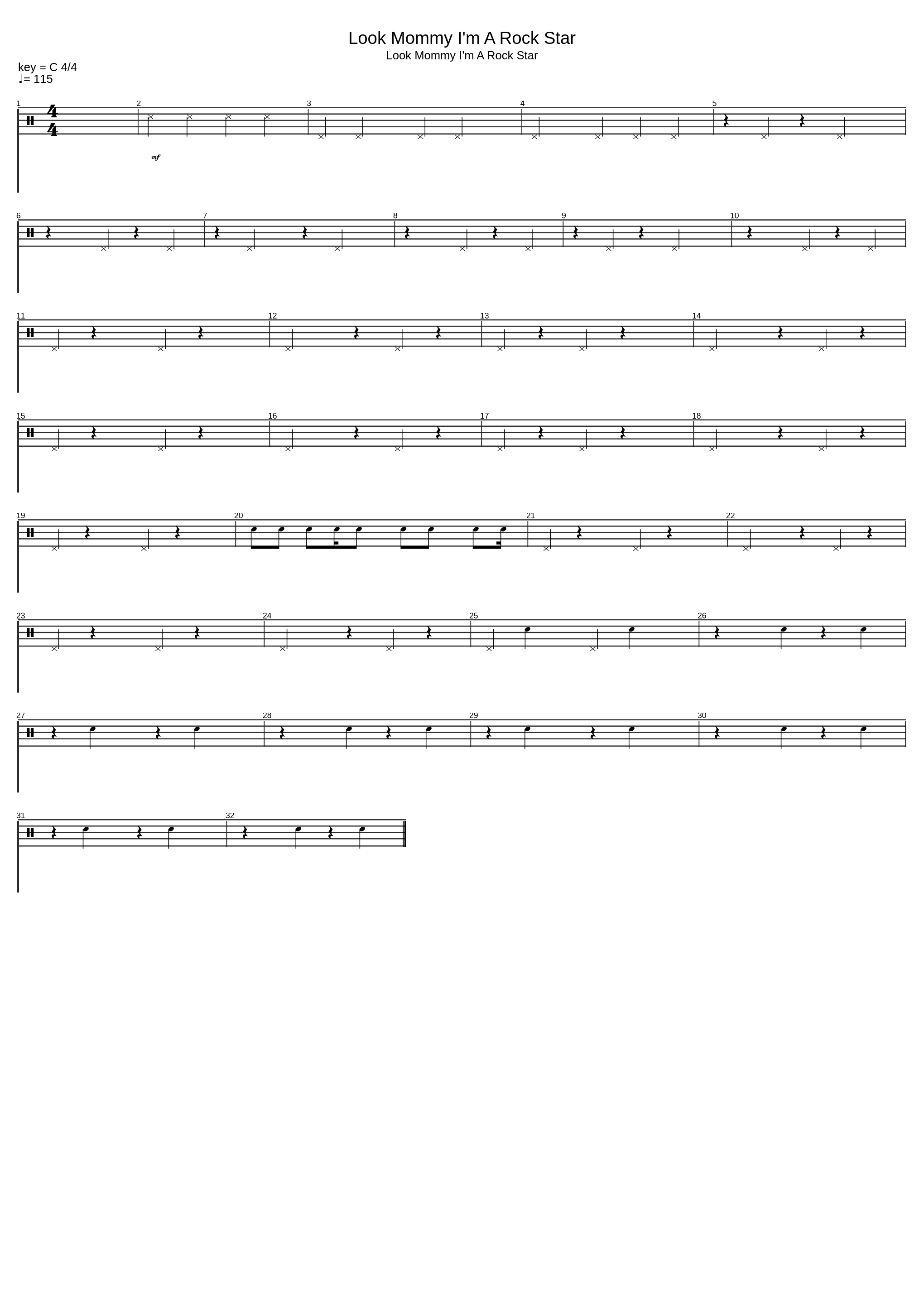 Look Mommy I'm A Rock Star_Señora Lanza_1