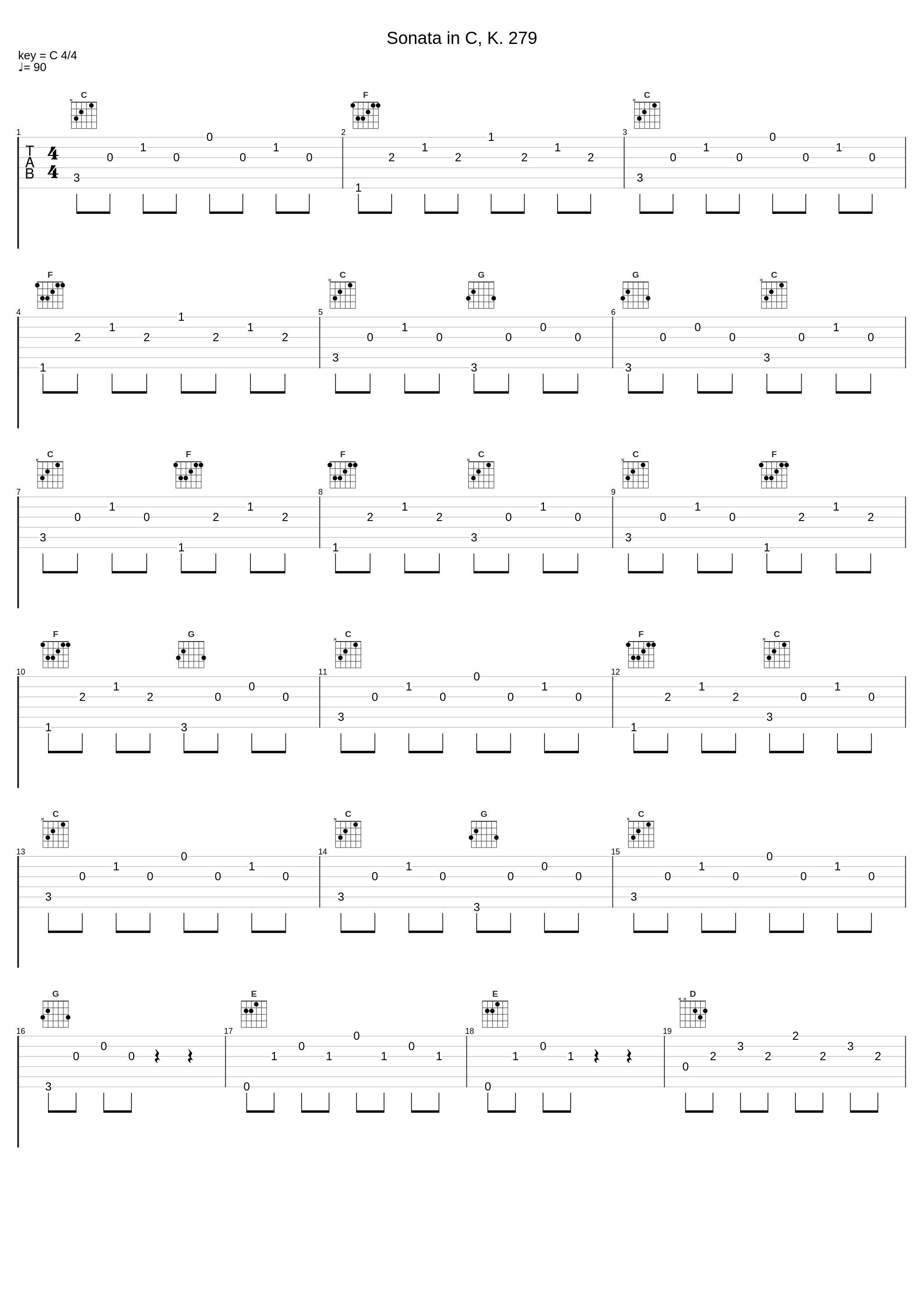 Sonata in C, K. 279_Wolfgang Amadeus Mozart,Nologo_1