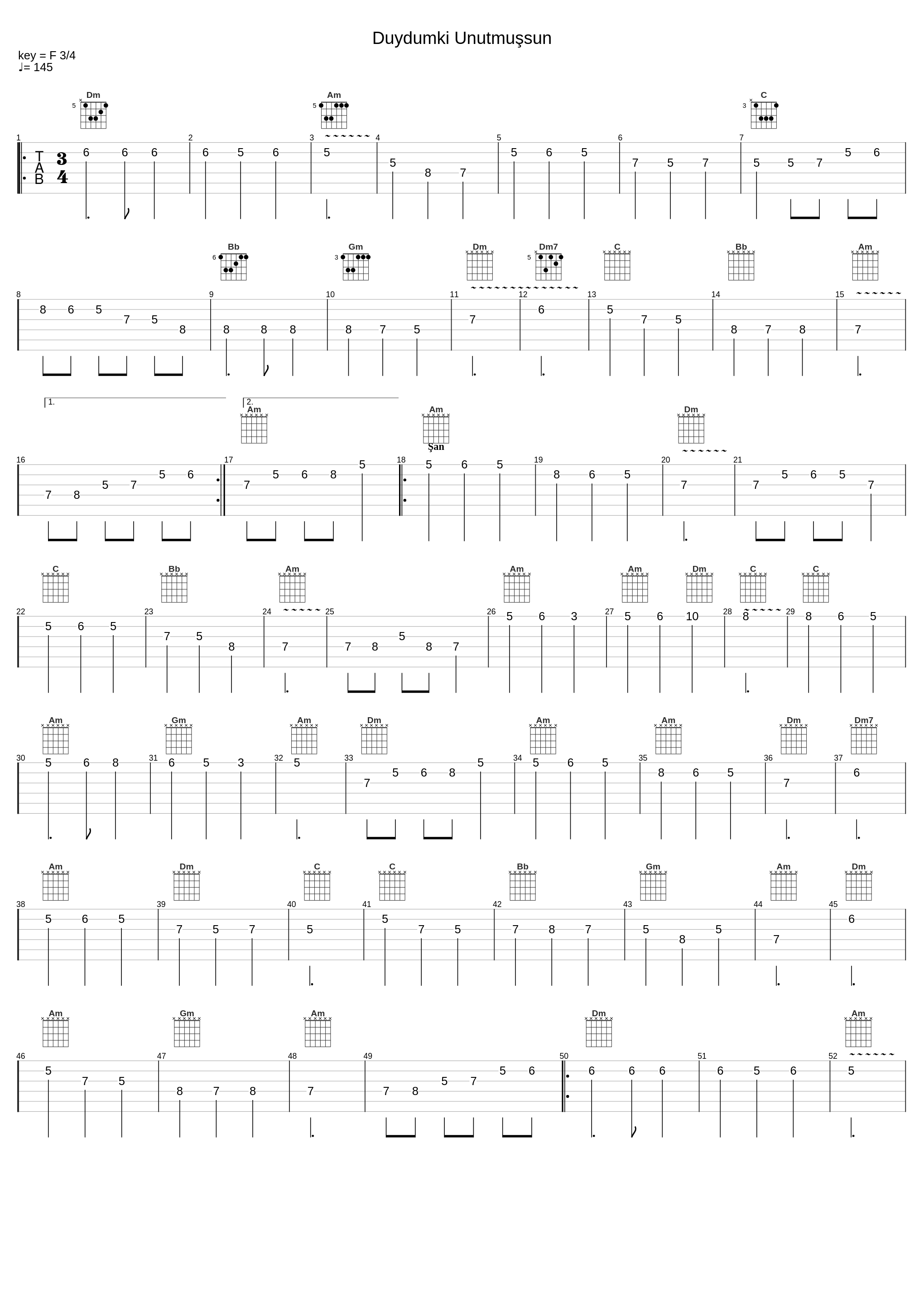 Duydum ki Unutmuşsun_Can Güney (Gitar Dersleri)_1