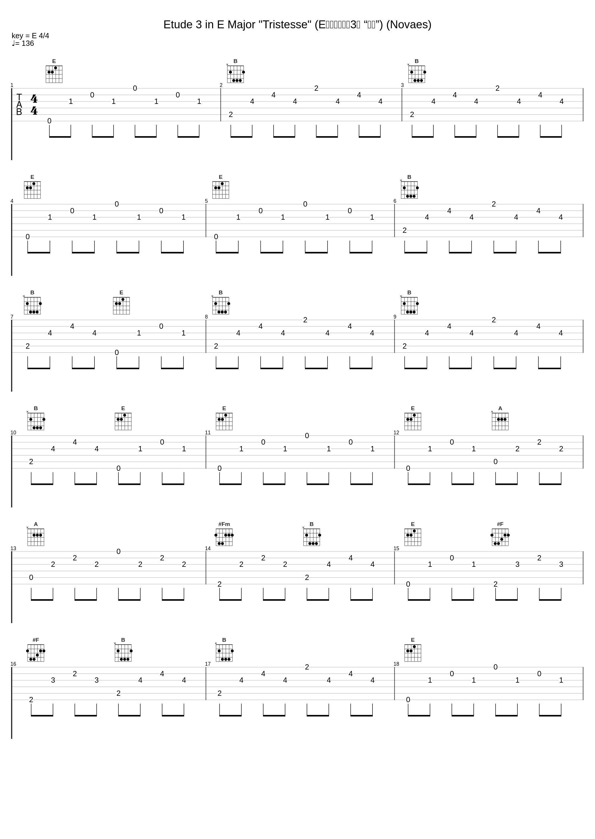 Etude 3 in E Major "Tristesse" (E大调练习曲第3首 “悲伤”) (Novaes)_Guiomar Novaes_1