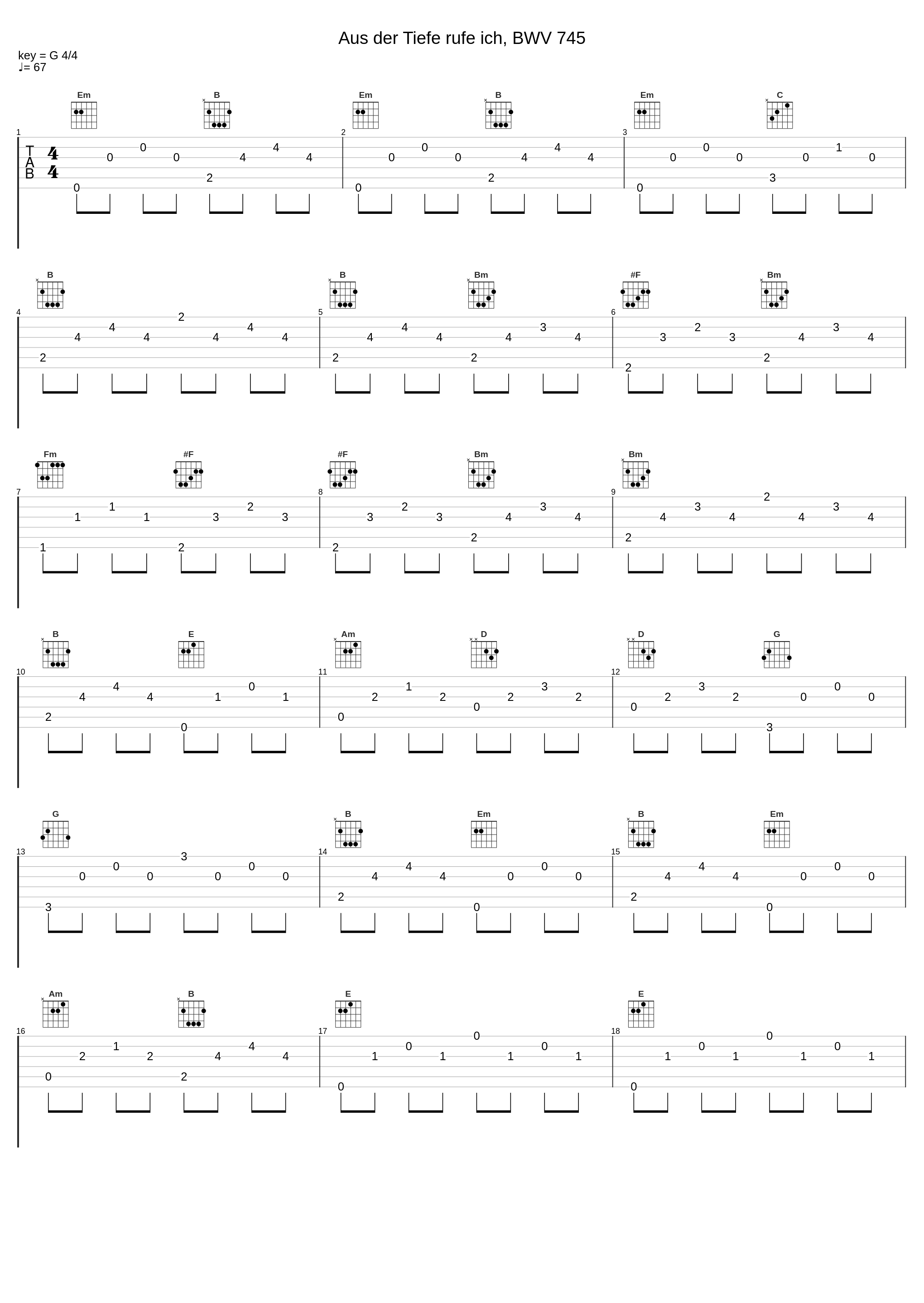 Aus der Tiefe rufe ich, BWV 745_Alexander Fiseisky_1