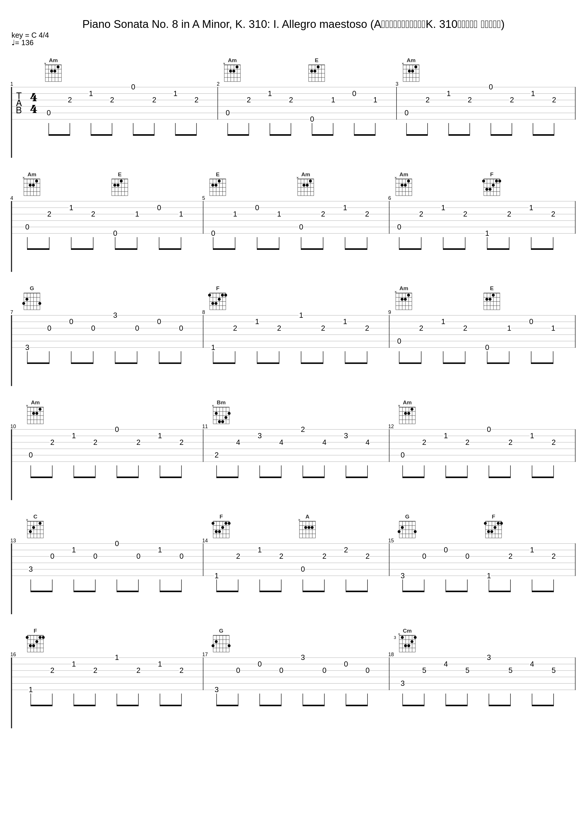 Piano Sonata No. 8 in A Minor, K. 310: I. Allegro maestoso (A小调第八号钢琴奏鸣曲，K. 310：第一乐章 庄严地快板)_Dinu Lipatti_1