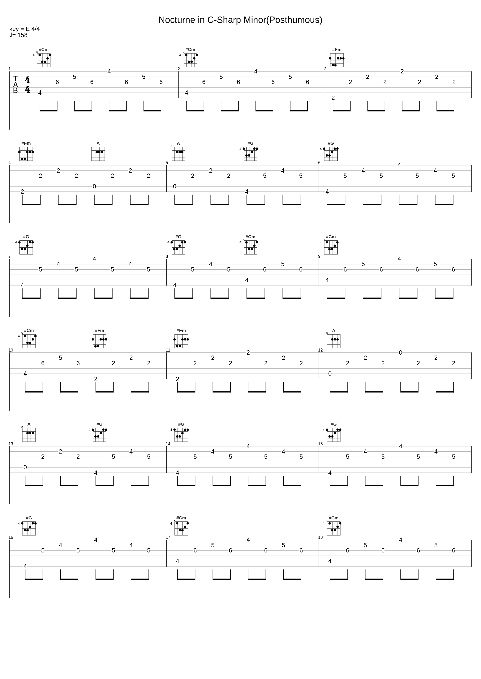 Nocturne in C-Sharp Minor(Posthumous)_Sheet Music Boss_1