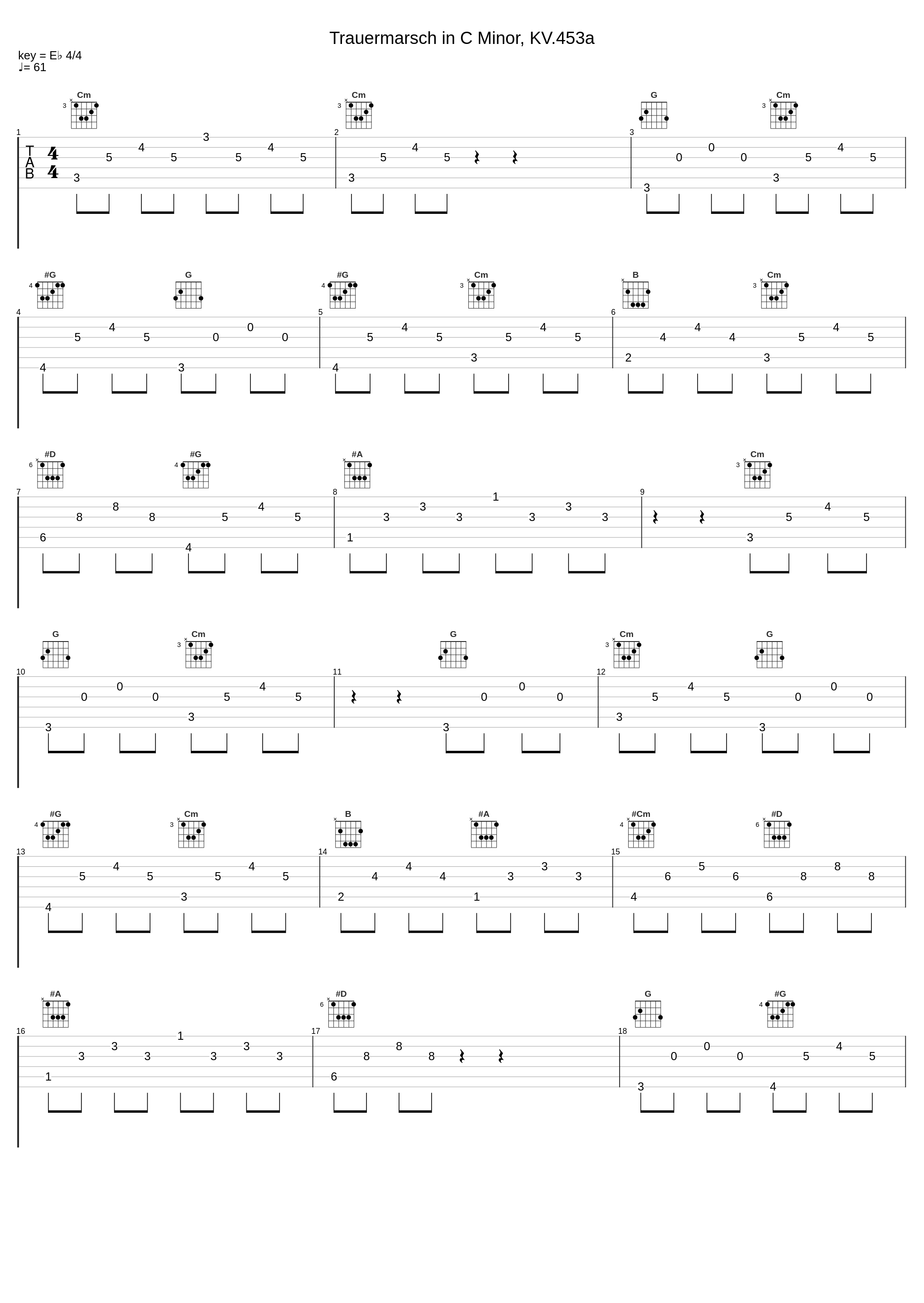 Trauermarsch in C Minor, KV.453a_Gunther Hasselmann_1