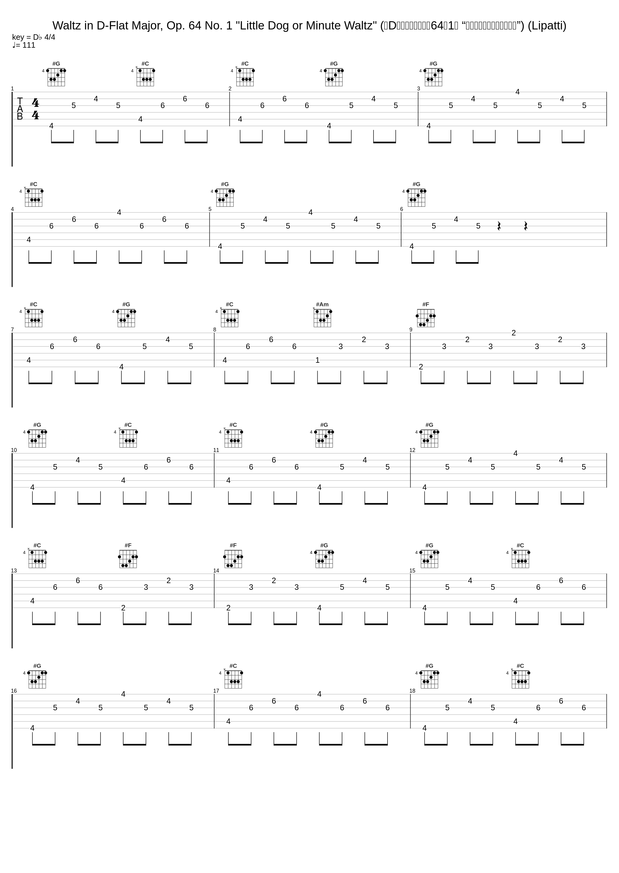 Waltz in D-Flat Major, Op. 64 No. 1 "Little Dog or Minute Waltz" (降D大调圆舞曲，作品64第1首 “小狗圆舞曲或一分钟圆舞曲”) (Lipatti)_Dinu Lipatti_1