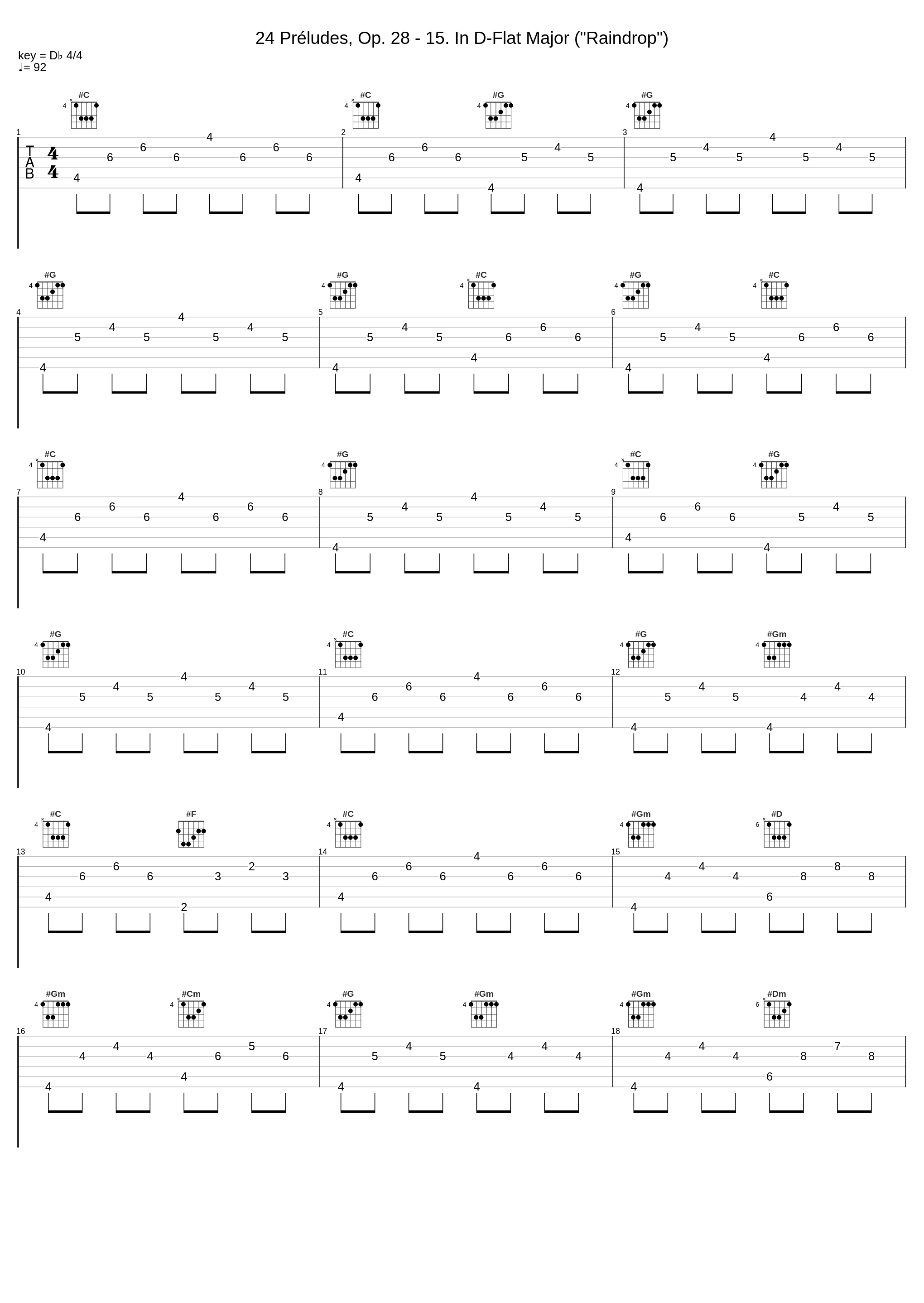 24 Préludes, Op. 28 - 15. In D-Flat Major ("Raindrop")_Rafal Blechacz_1