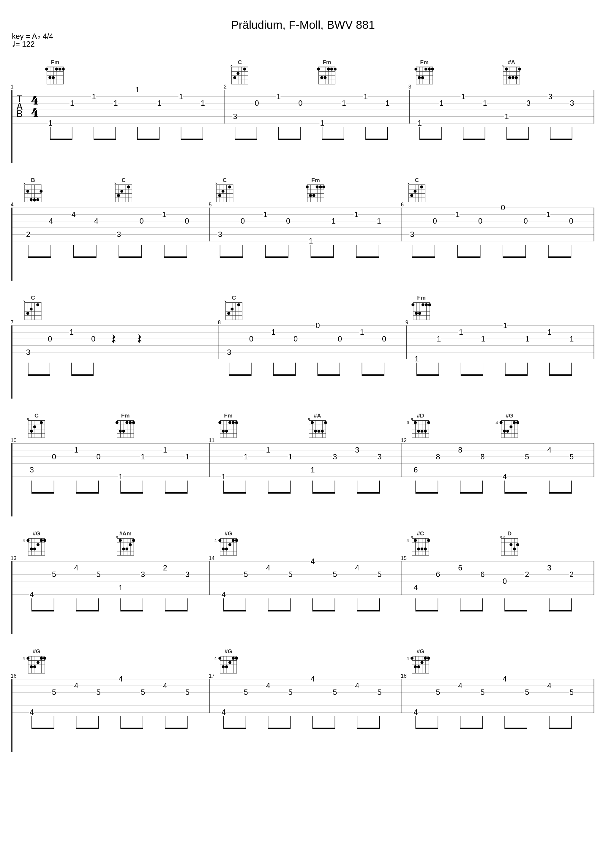 Präludium, F-Moll, BWV 881_Hans-Georg Wimmer,Johann Sebastian Bach_1