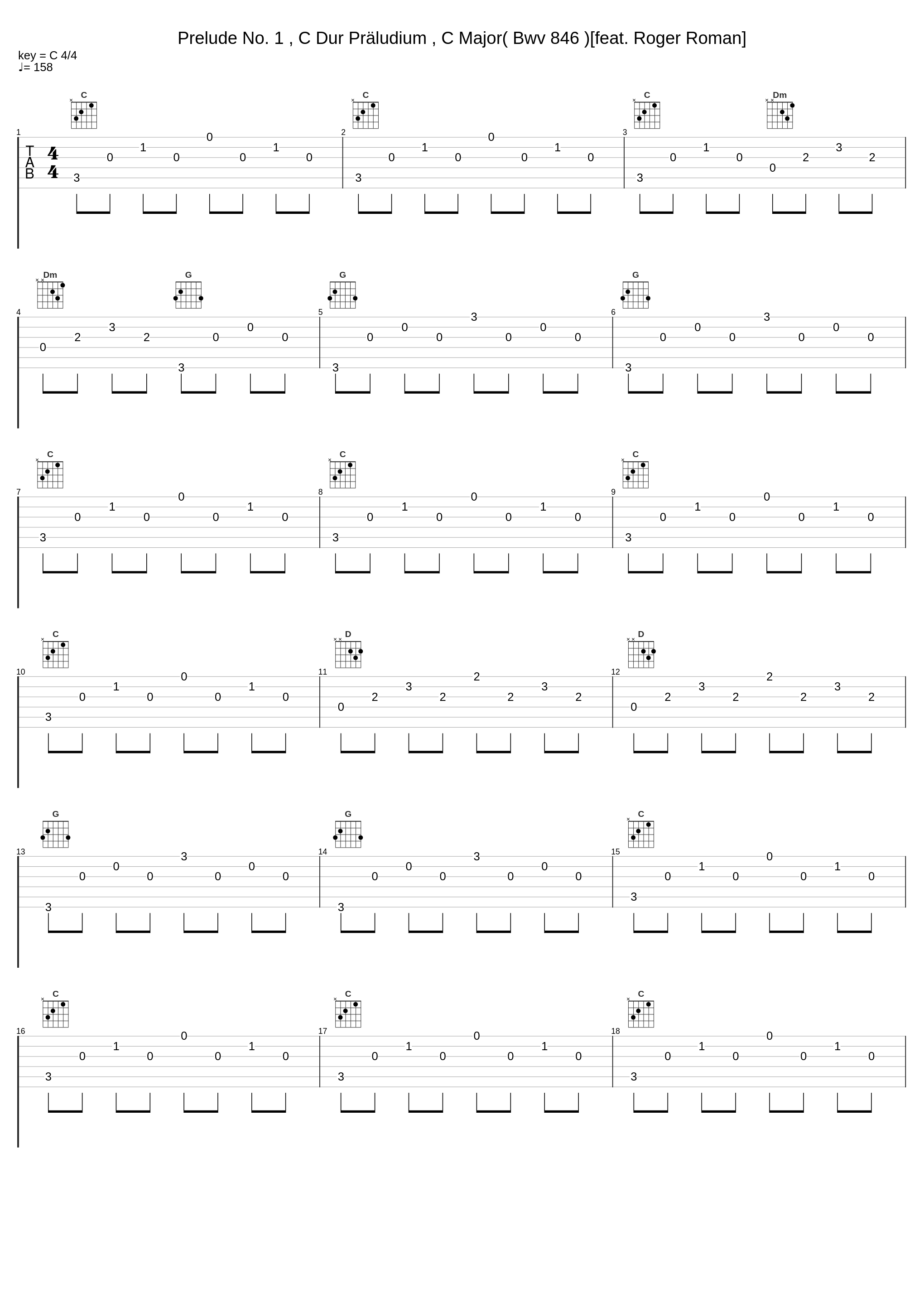 Prelude No. 1 , C Dur Präludium , C Major( Bwv 846 )[feat. Roger Roman]_Johann Sebastian Bach,Roger Roman_1