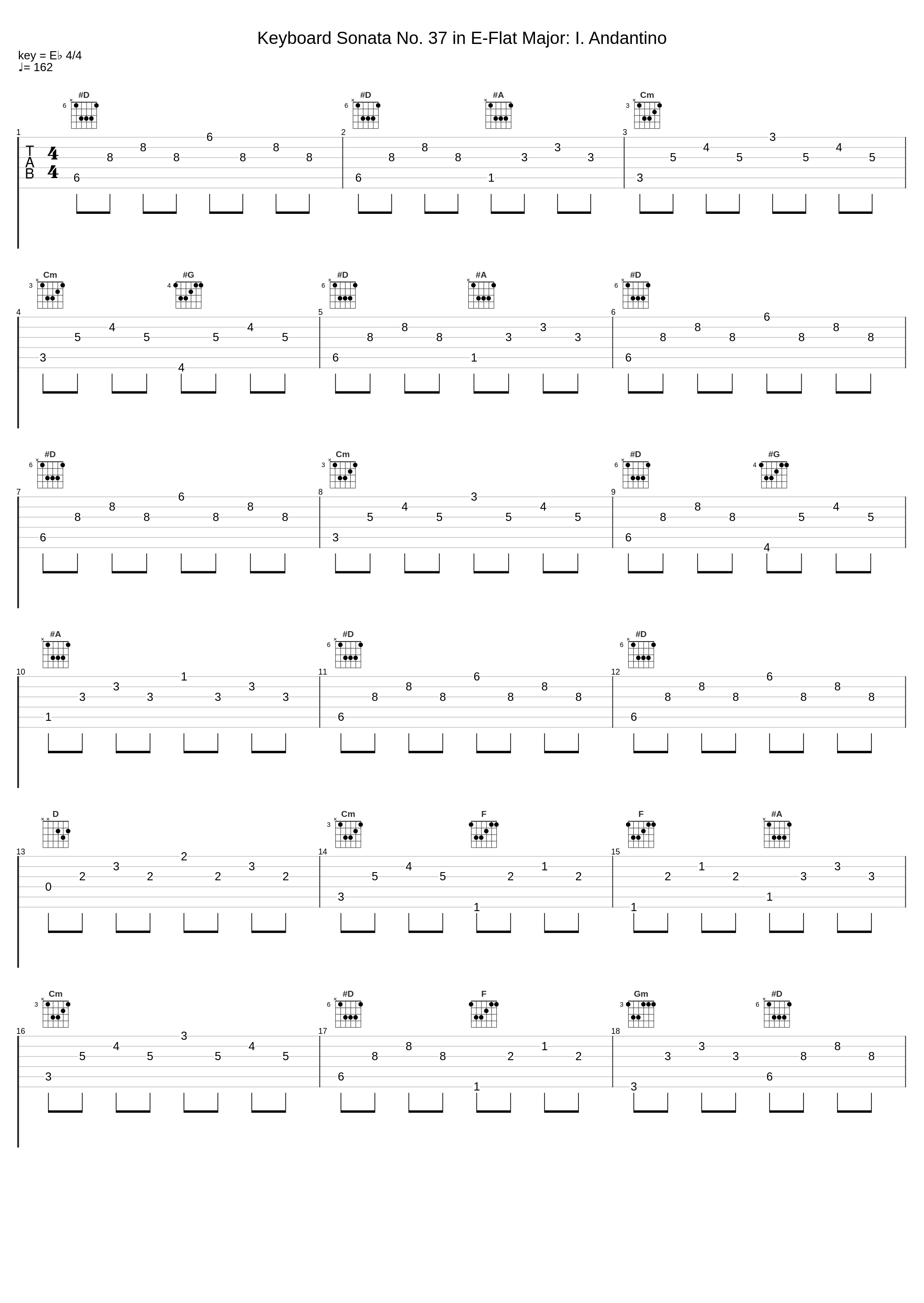 Keyboard Sonata No. 37 in E-Flat Major: I. Andantino_Andrea Coen_1