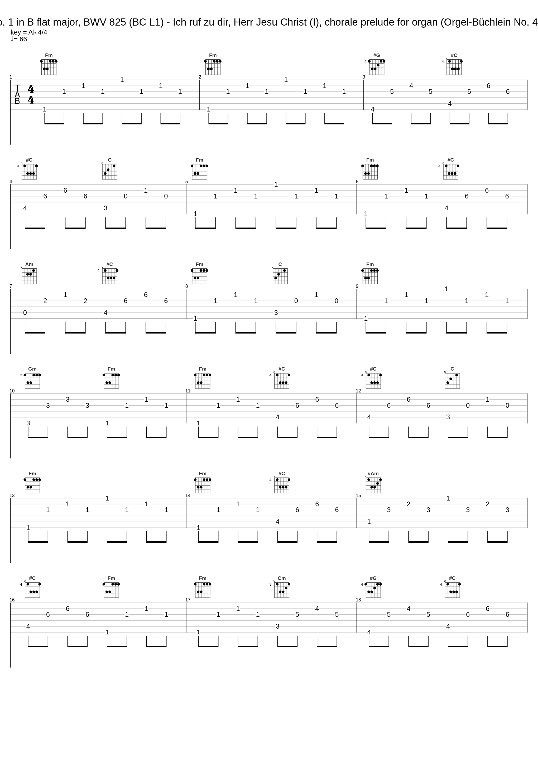 Partita for keyboard No. 1 in B flat major, BWV 825 (BC L1) - Ich ruf zu dir, Herr Jesu Christ (I), chorale prelude for organ (Orgel-Büchlein No. 41), BWV 639 (BC K68)_Dinu Lipatti_1