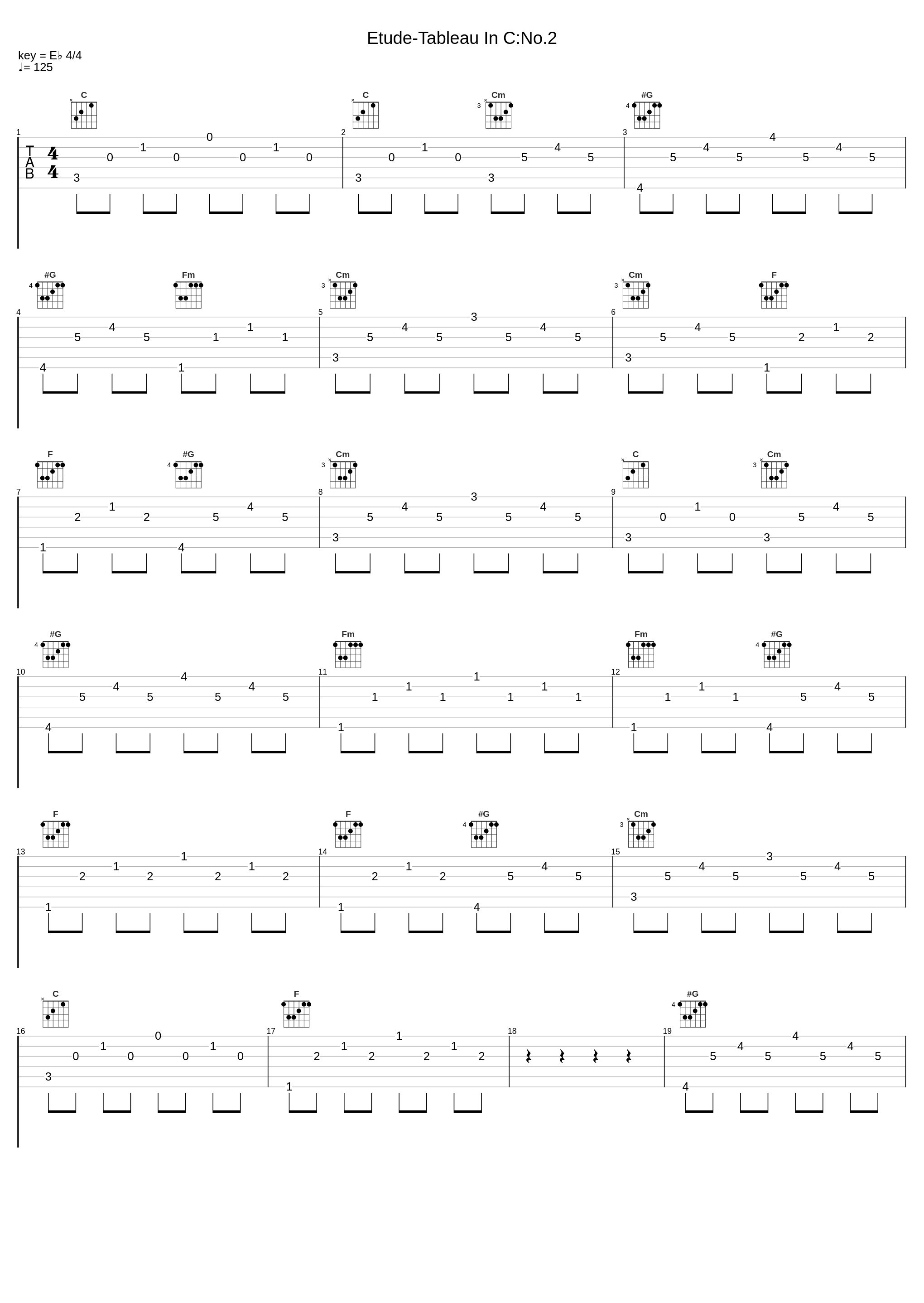 Etude-Tableau In C:No.2_Ian Hobson_1