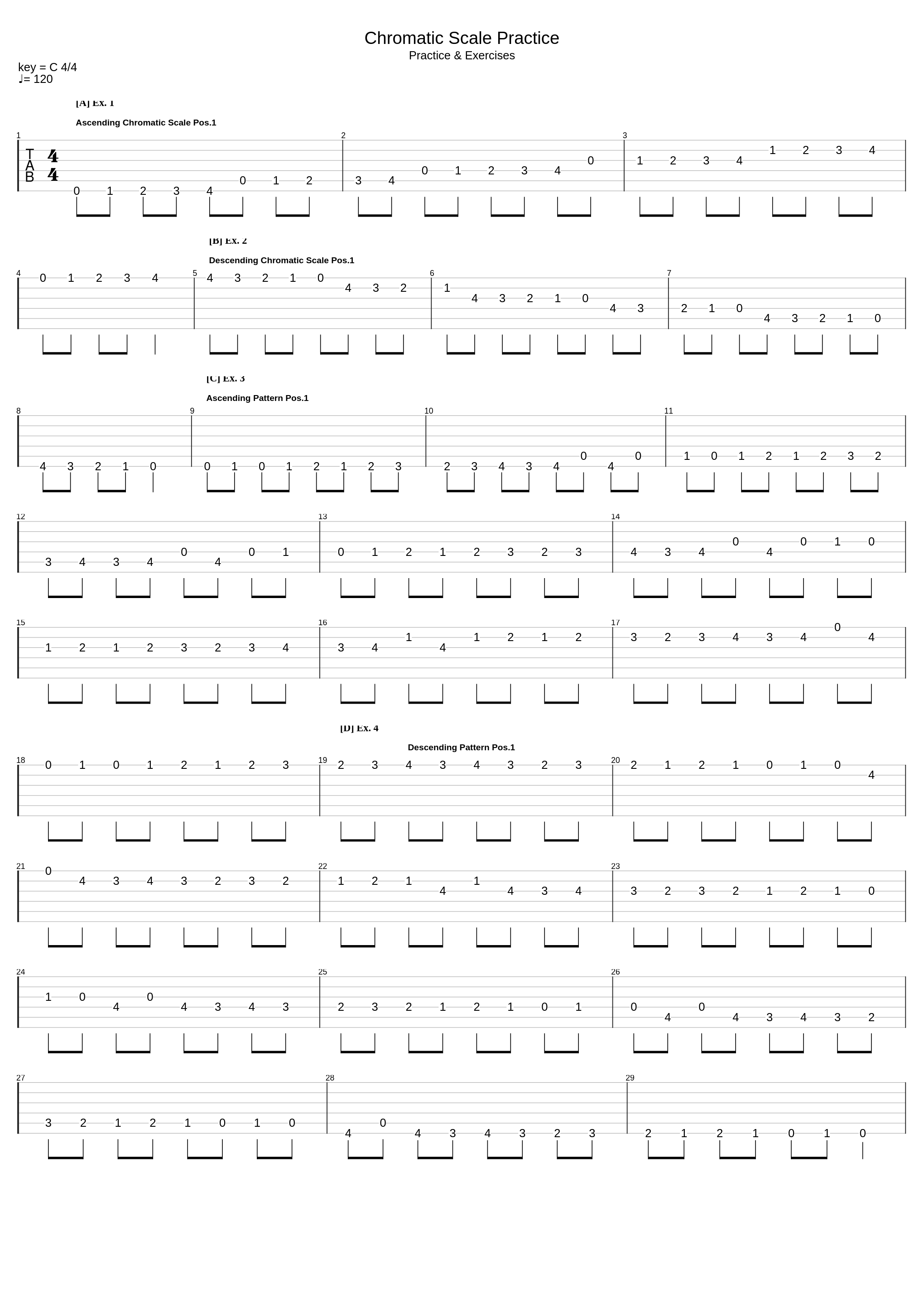 Chromatic Scale Practice_Brad Odenath_1