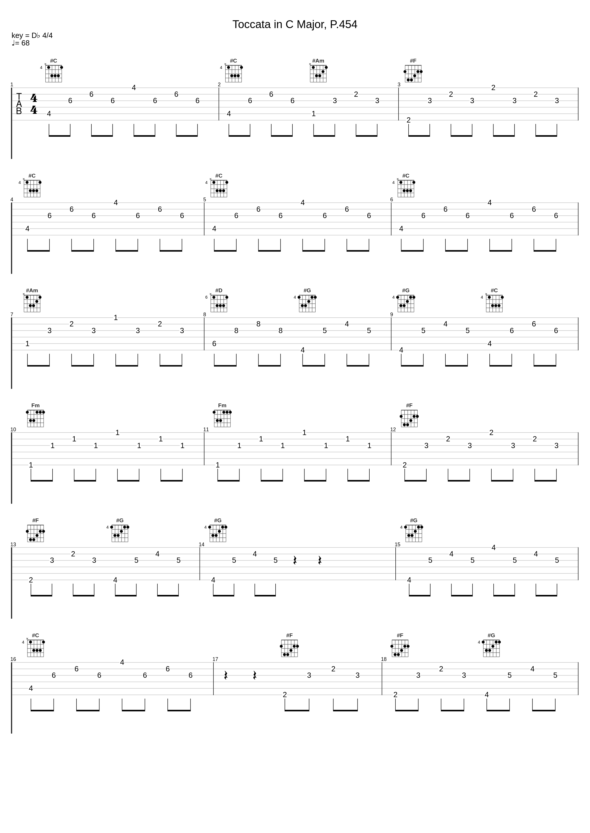 Toccata in C Major, P.454_Simone Stella_1