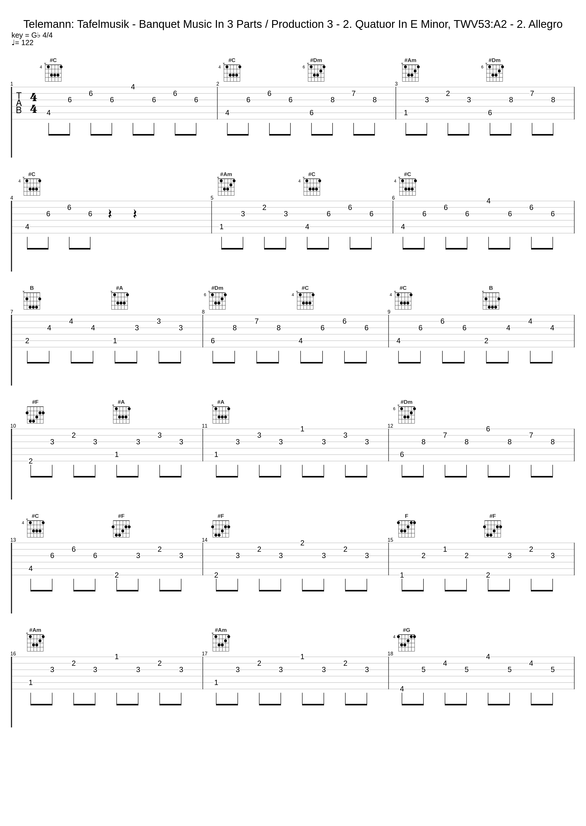 Telemann: Tafelmusik - Banquet Music In 3 Parts / Production 3 - 2. Quatuor In E Minor, TWV53:A2 - 2. Allegro_Musica Antiqua Köln,Reinhard Goebel_1