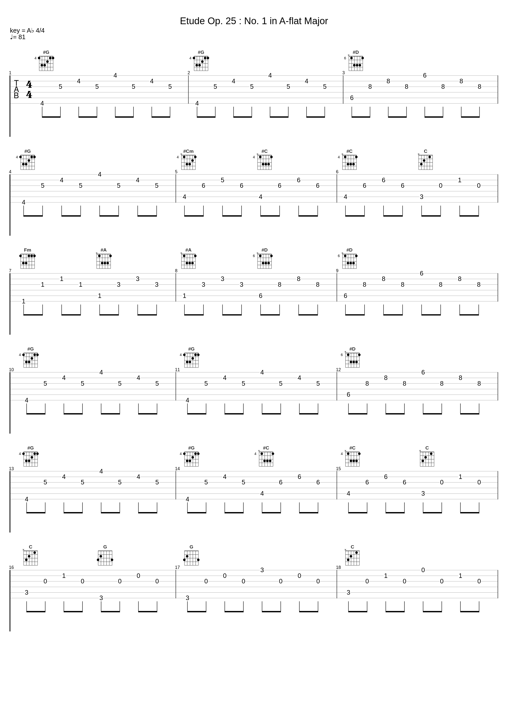 Etude Op. 25 : No. 1 in A-flat Major_김선민,Frédéric Chopin_1