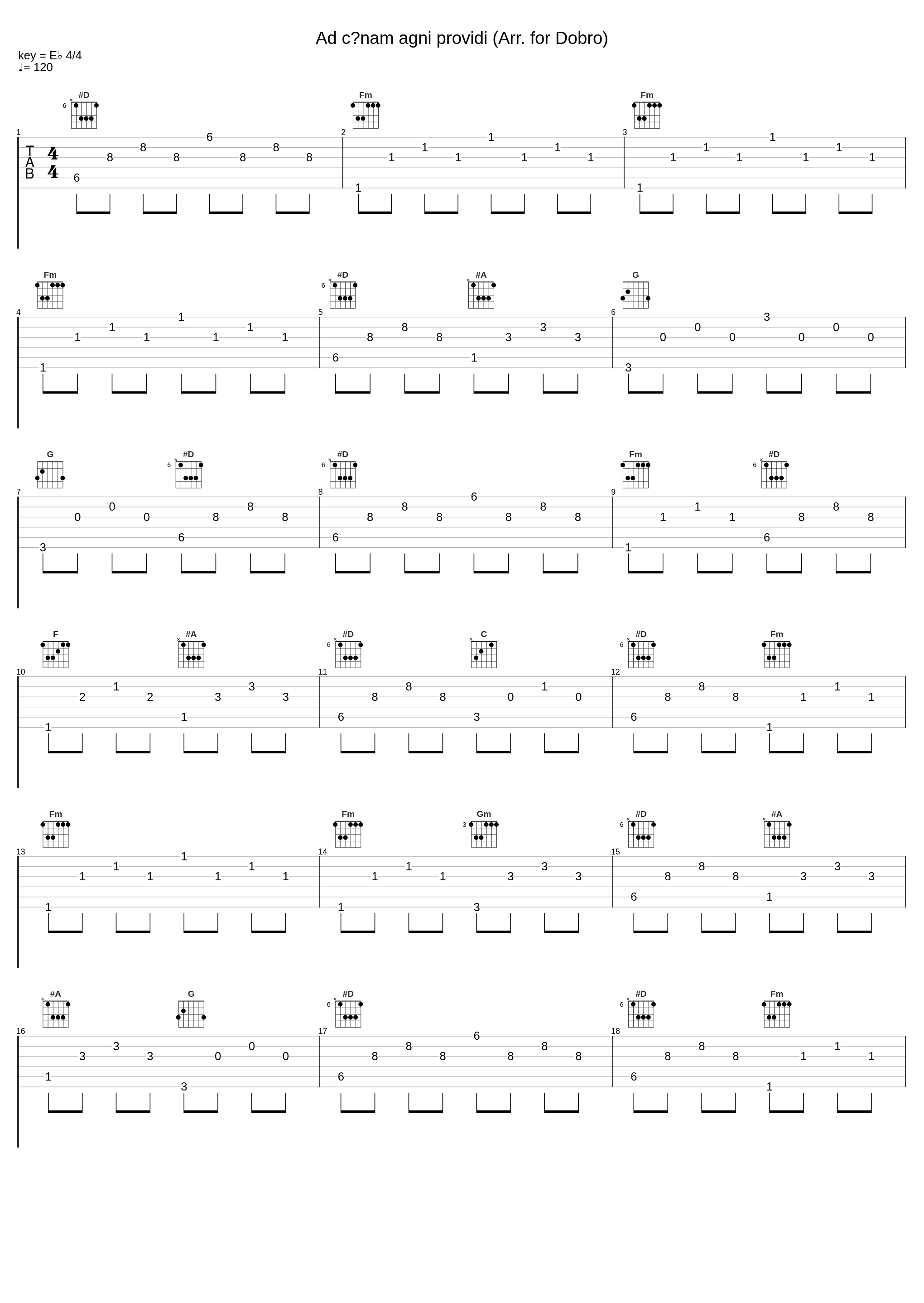 Ad cœnam agni providi (Arr. for Dobro)_Noël Akchoté_1