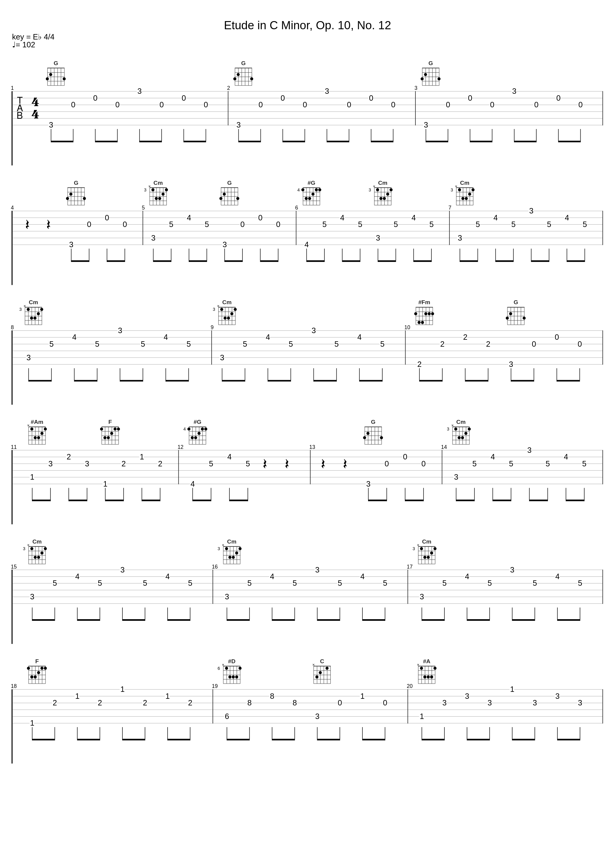 Etude in C Minor, Op. 10, No. 12_Frédéric Chopin_1