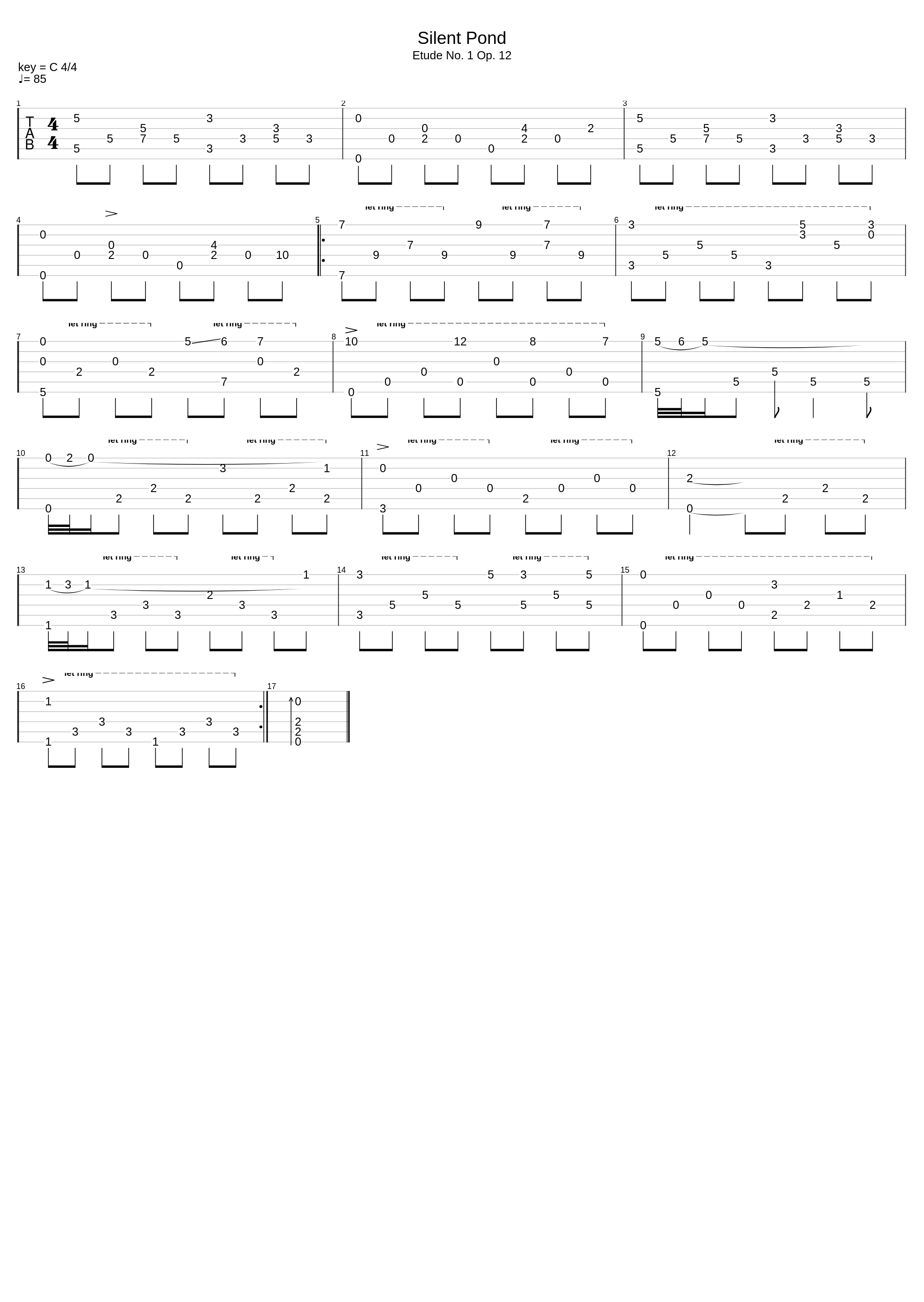 Etude No.1 Op.12 - Silent Pond_Enki_1