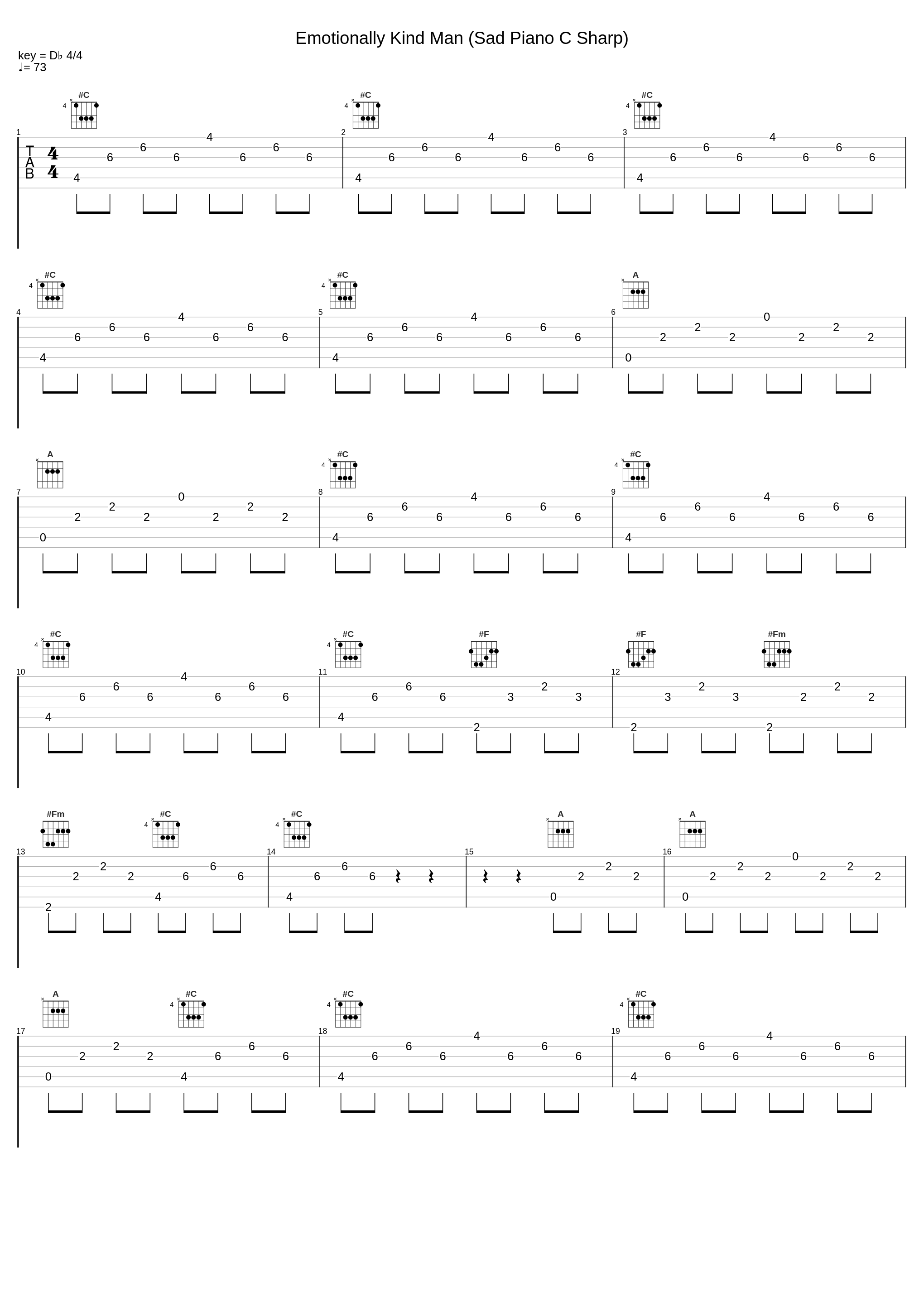 Emotionally Kind Man (Sad Piano C Sharp)_Harry Martin_1