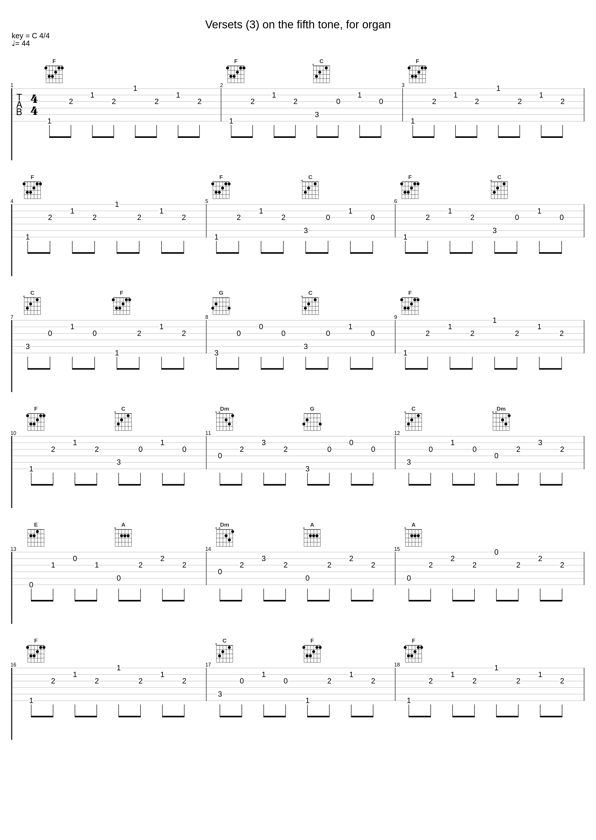 Versets (3) on the fifth tone, for organ_Maurice André,Pierre Cochereau_1