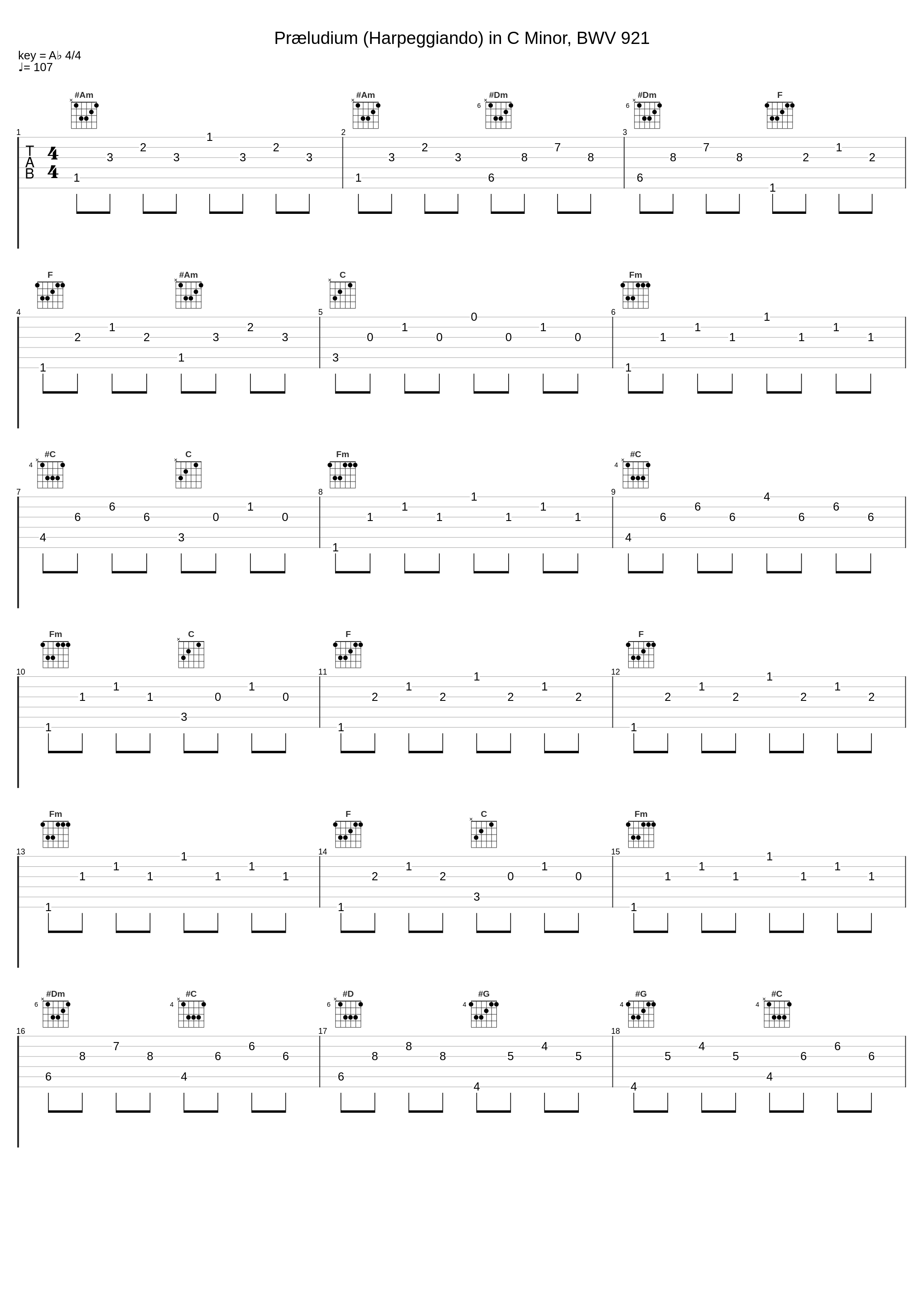 Præludium (Harpeggiando) in C Minor, BWV 921_Benjamin Alard_1