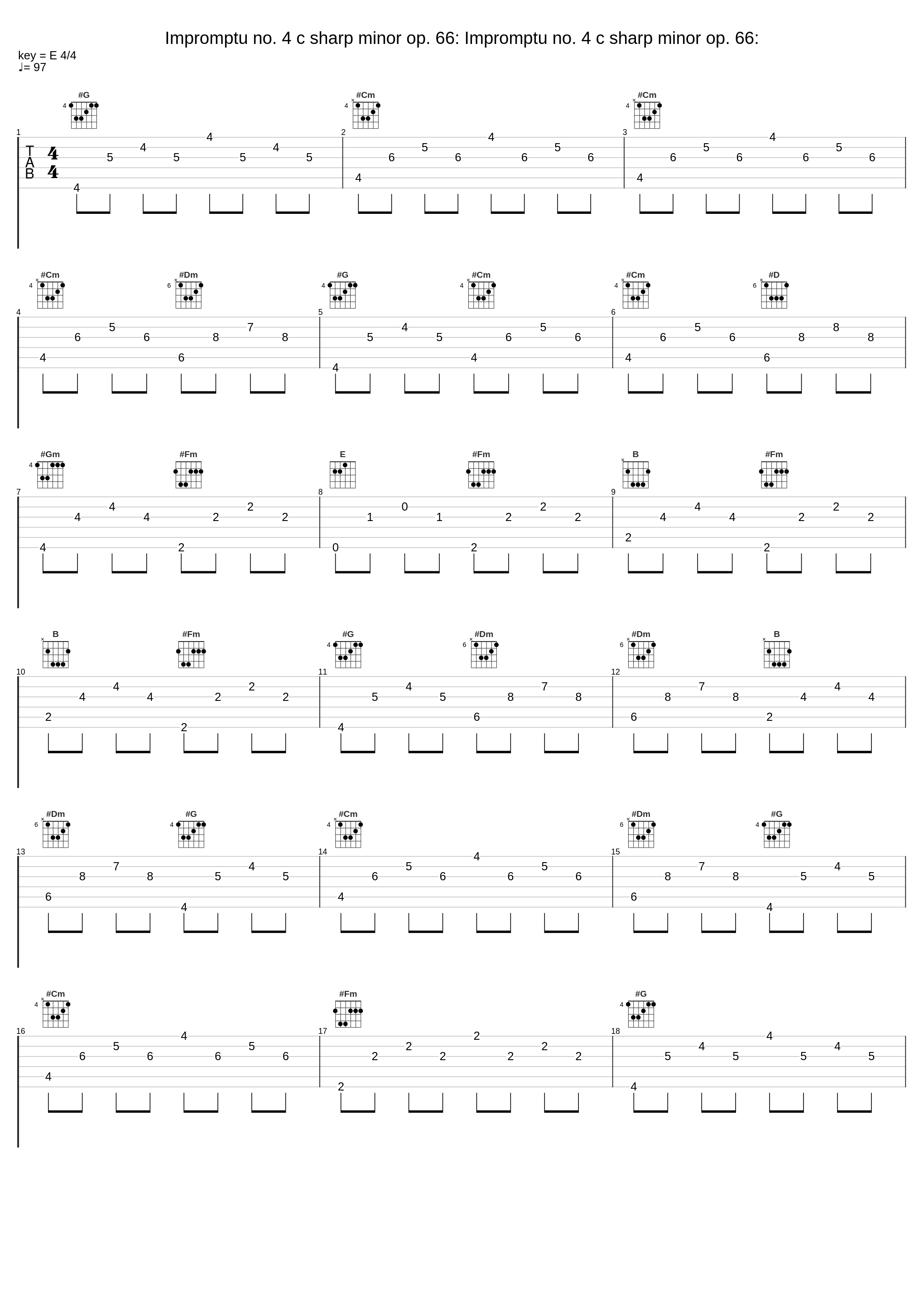 Impromptu no. 4 c sharp minor op. 66: Impromptu no. 4 c sharp minor op. 66:_Alexei Volodin,Frédéric Chopin_1