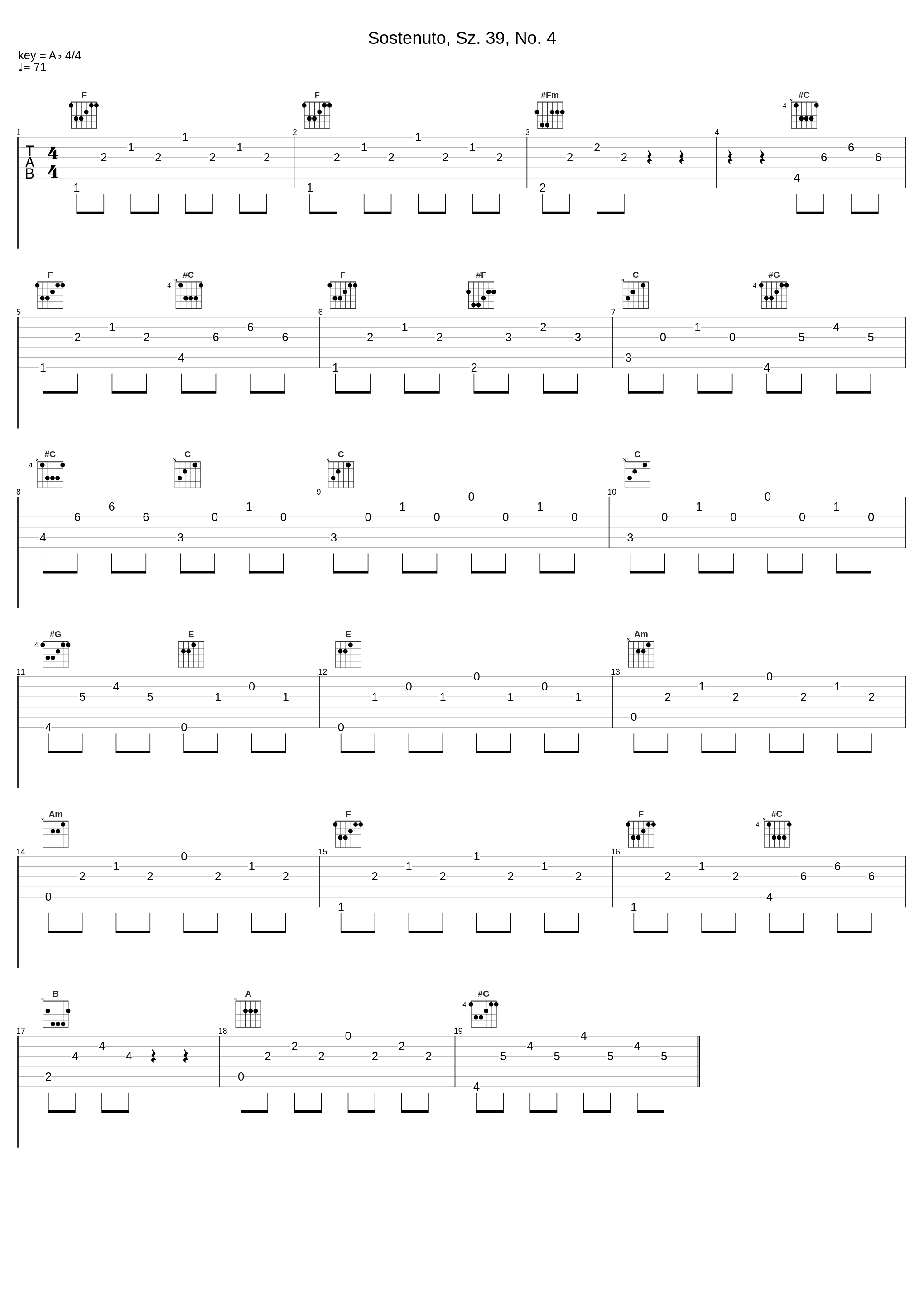 Sostenuto, Sz. 39, No. 4_Robert von Heeren,Béla Bartók_1