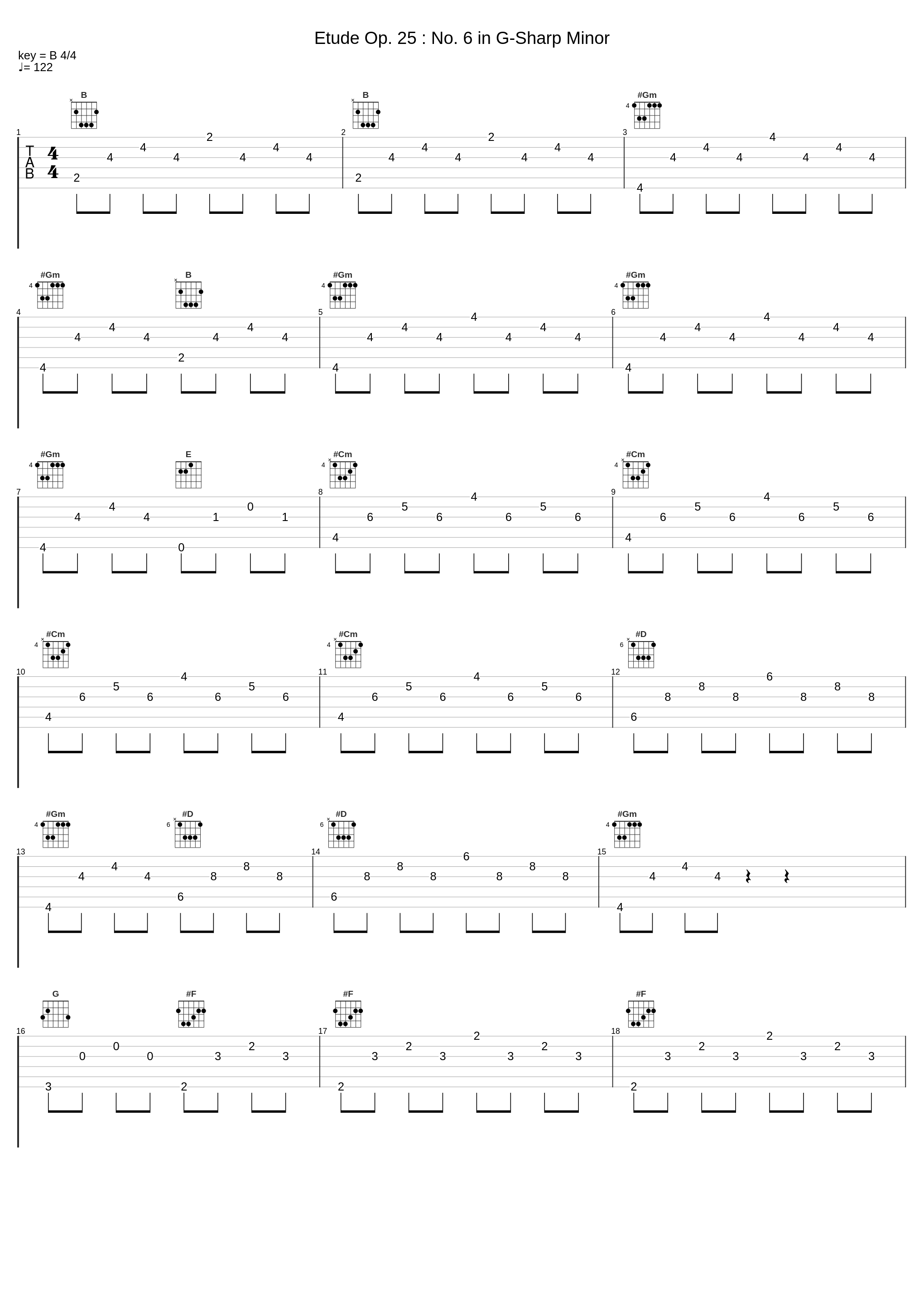 Etude Op. 25 : No. 6 in G-Sharp Minor_김선민,Frédéric Chopin_1