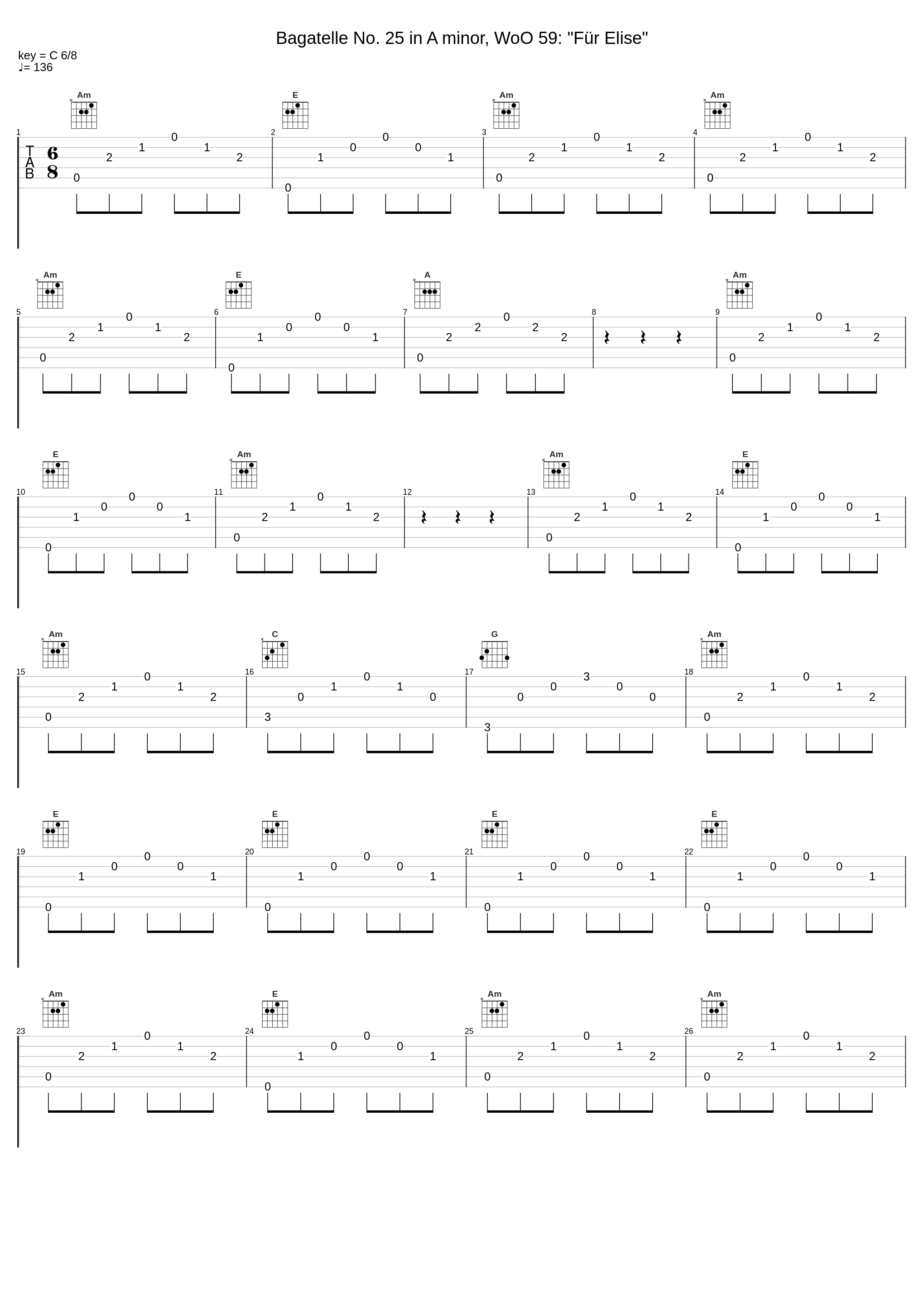 Bagatelle No. 25 in A minor, WoO 59: "Für Elise"_Dubravka Tomšič_1