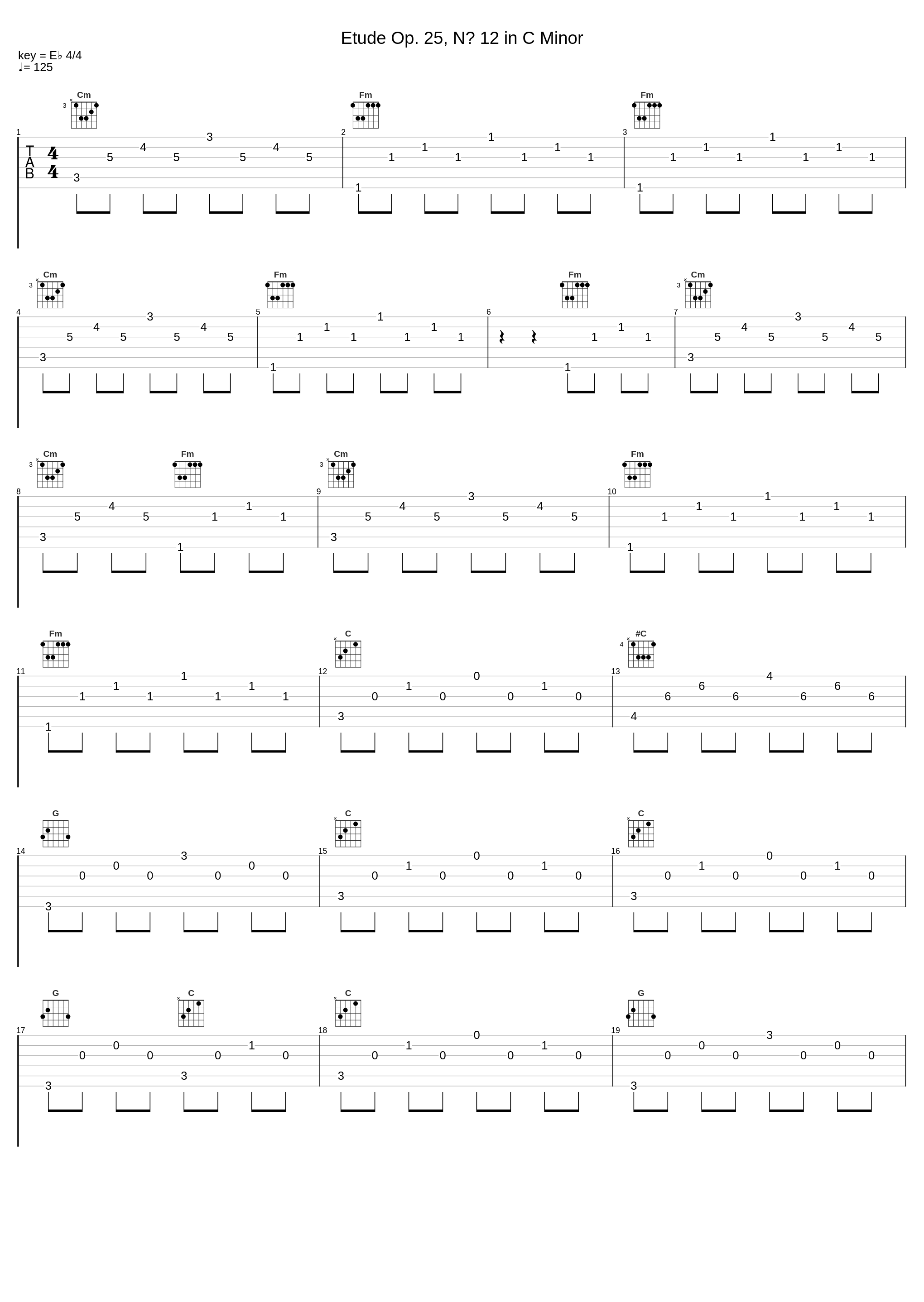 Etude Op. 25, Nº 12 in C Minor_Frédéric Chopin,Miguel Ángel Scebba_1