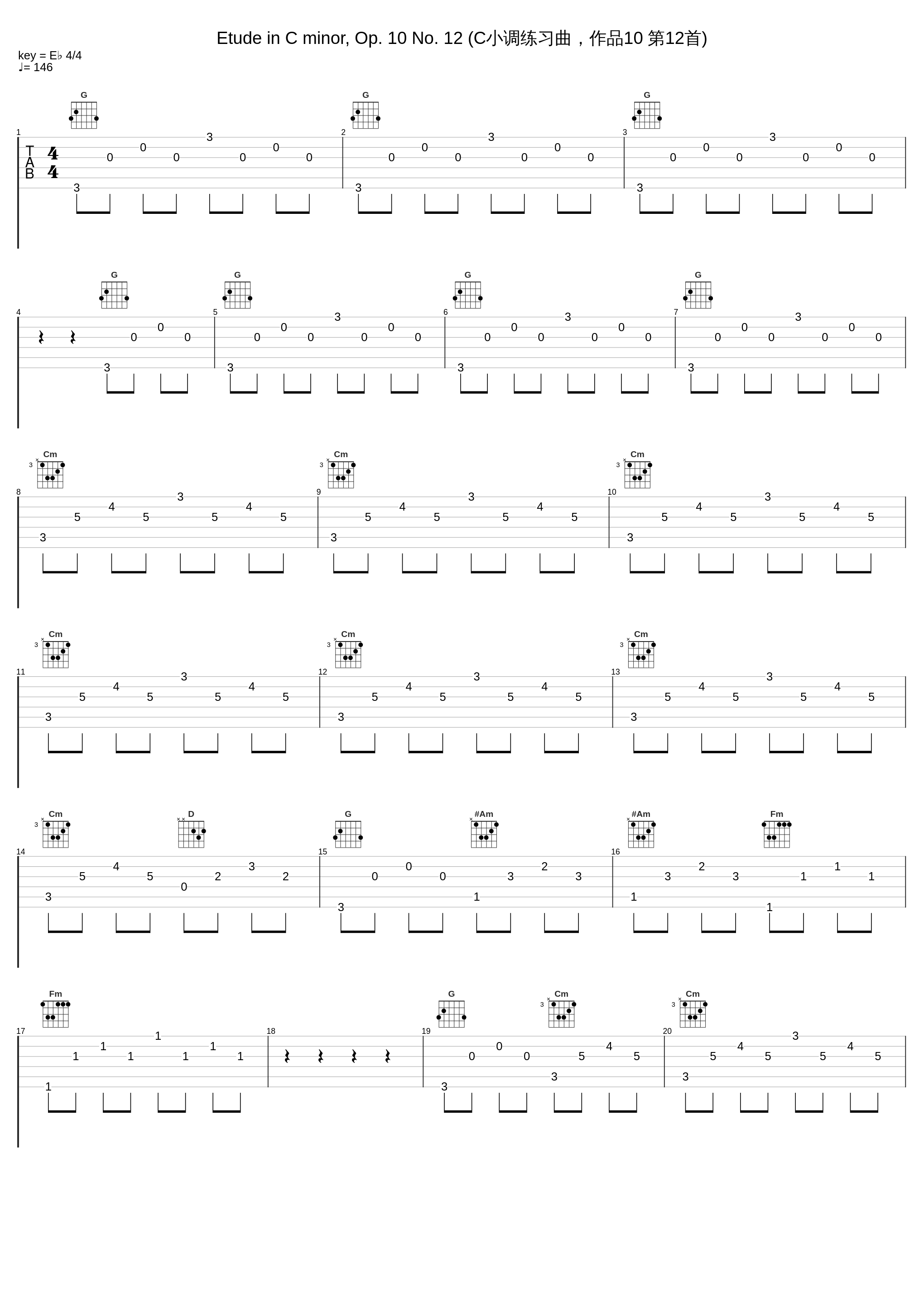 Etude in C minor, Op. 10 No. 12 (C小调练习曲，作品10 第12首)_Vladimir Horowitz_1