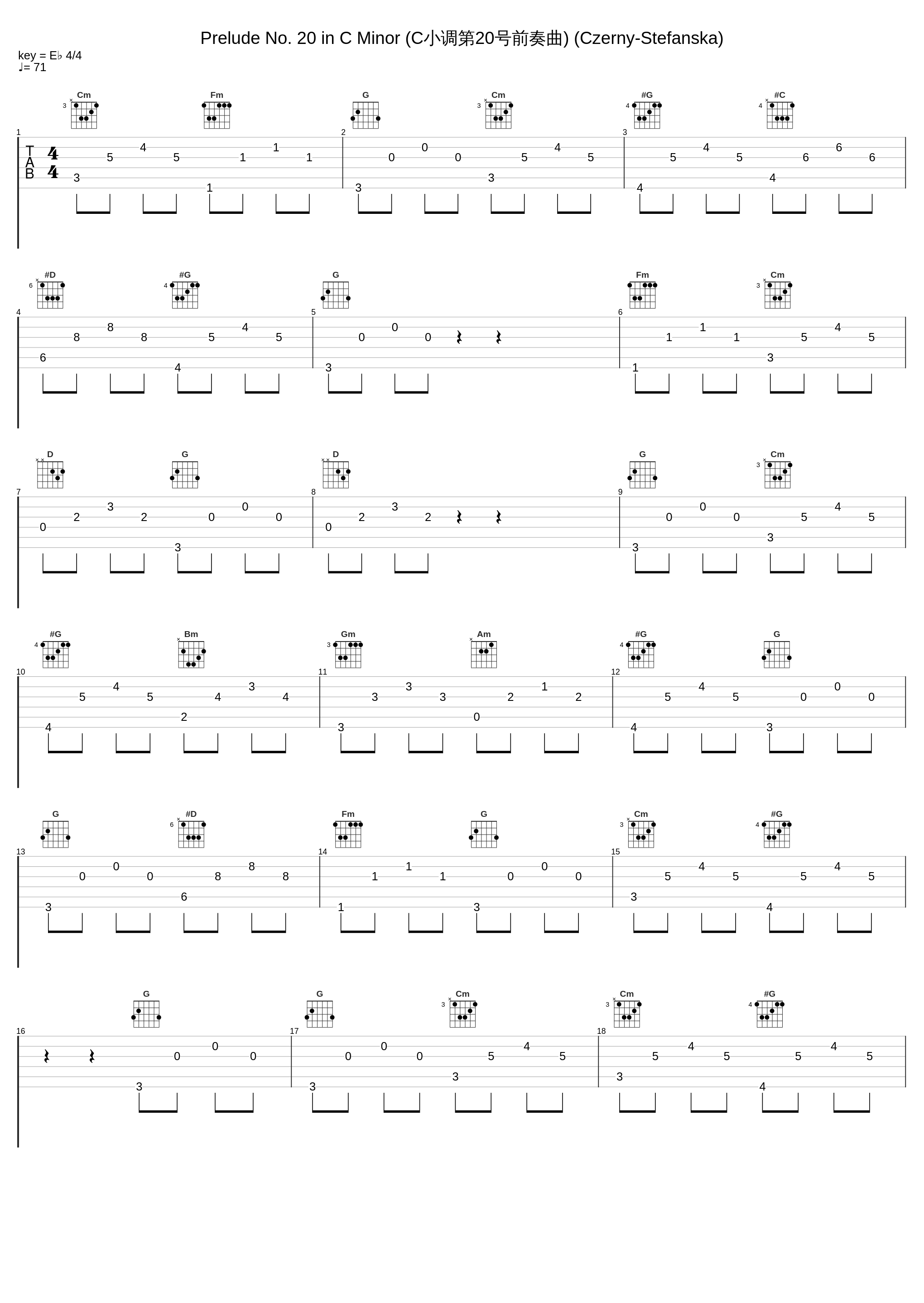 Prelude No. 20 in C Minor (C小调第20号前奏曲) (Czerny-Stefanska)_Halina Czerny-Stefanska_1