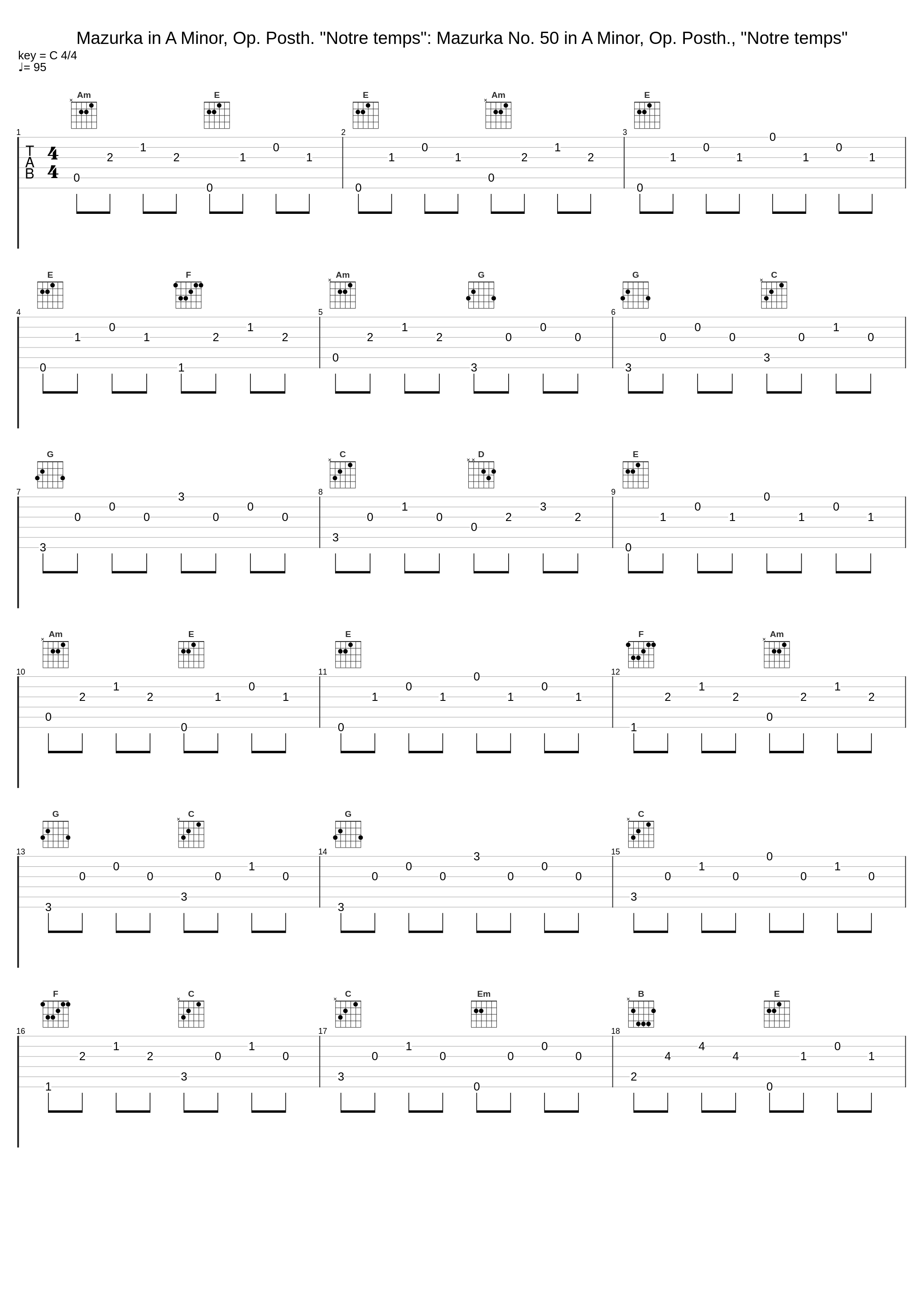 Mazurka in A Minor, Op. Posth. "Notre temps": Mazurka No. 50 in A Minor, Op. Posth., "Notre temps"_Gábor Csalog_1