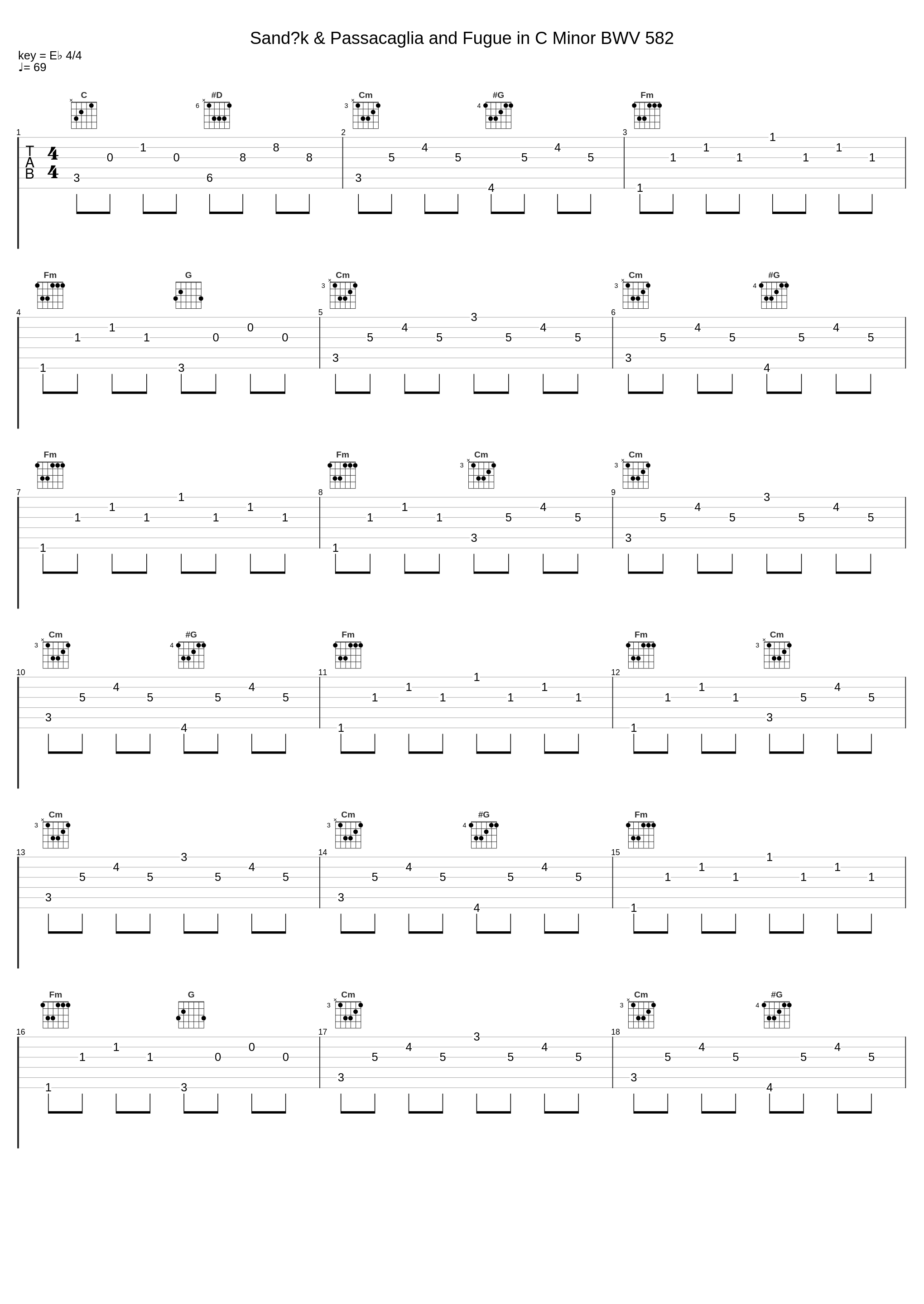 Sandık & Passacaglia and Fugue in C Minor BWV 582_Hayko Cepkin,Burak Malçok_1