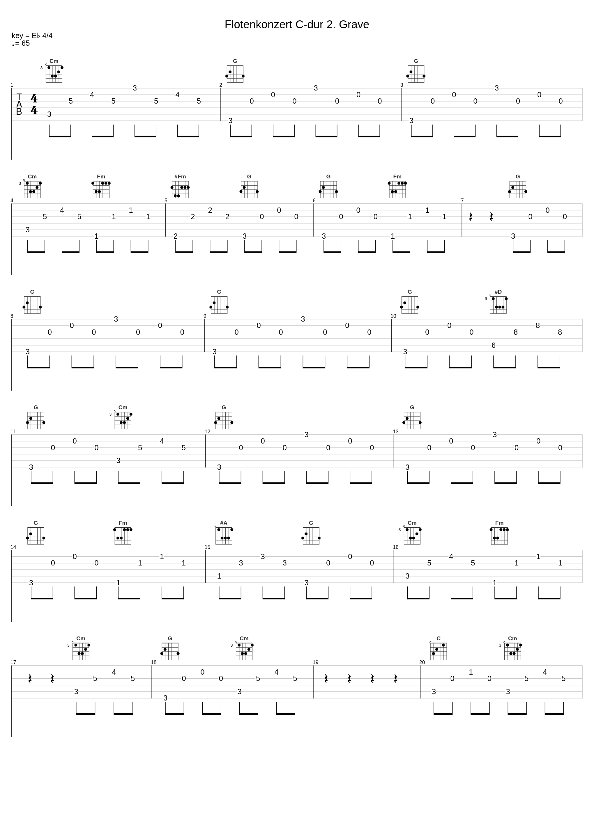 Flotenkonzert C-dur 2. Grave_Friedrich,Vogel,Kammerorchester_1